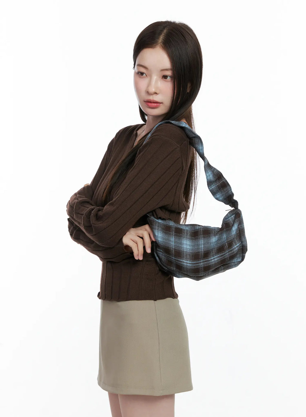 Plaid Mini Shoulder Bag CO506