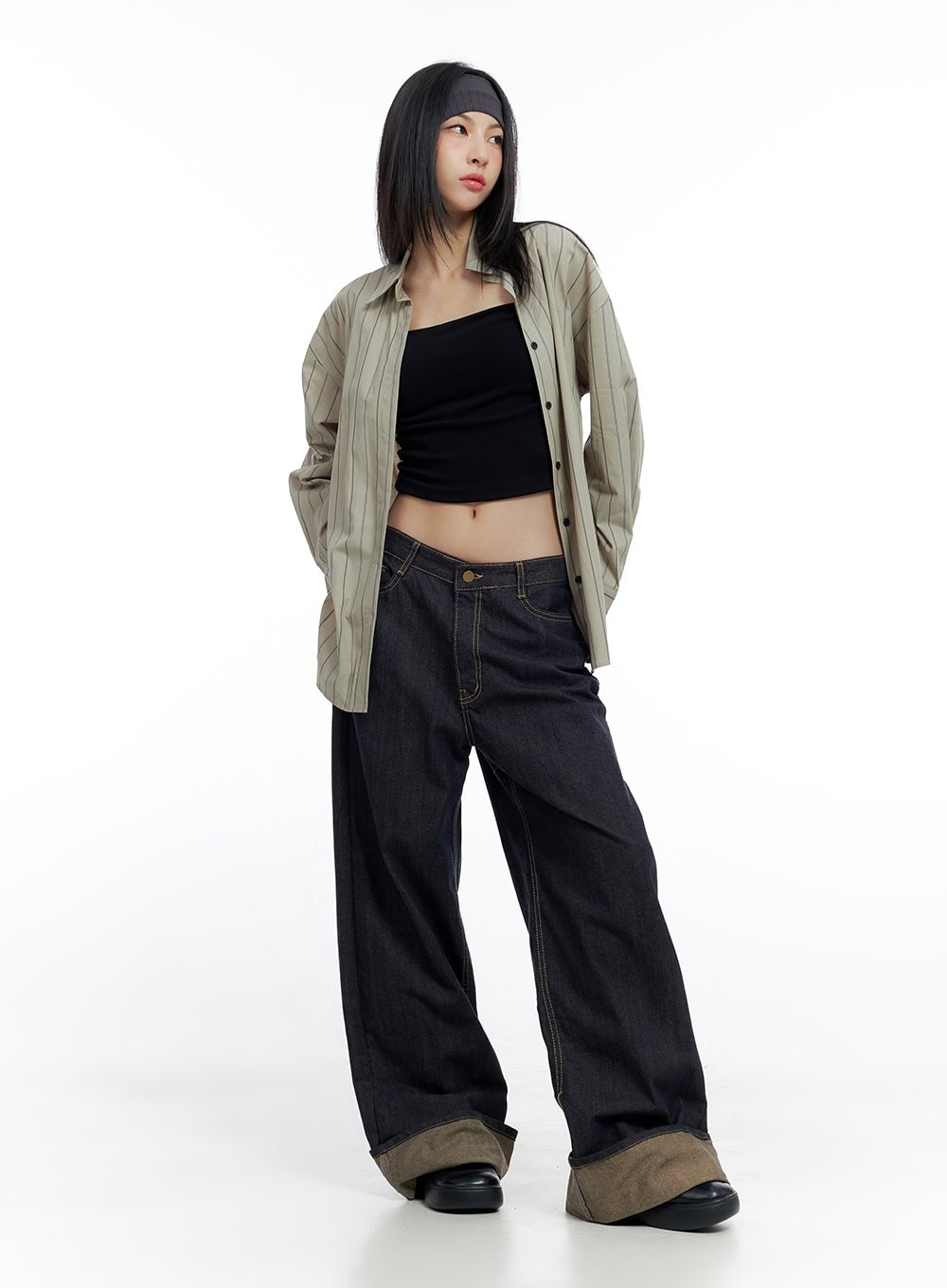 Sadie Roll-Up Denim Jeans CO426