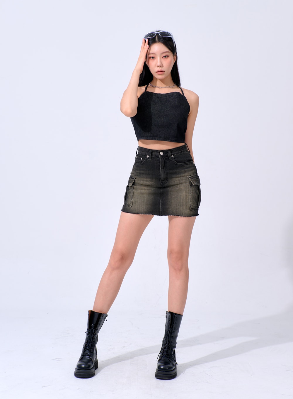 Back Tie Cropped Top IA324