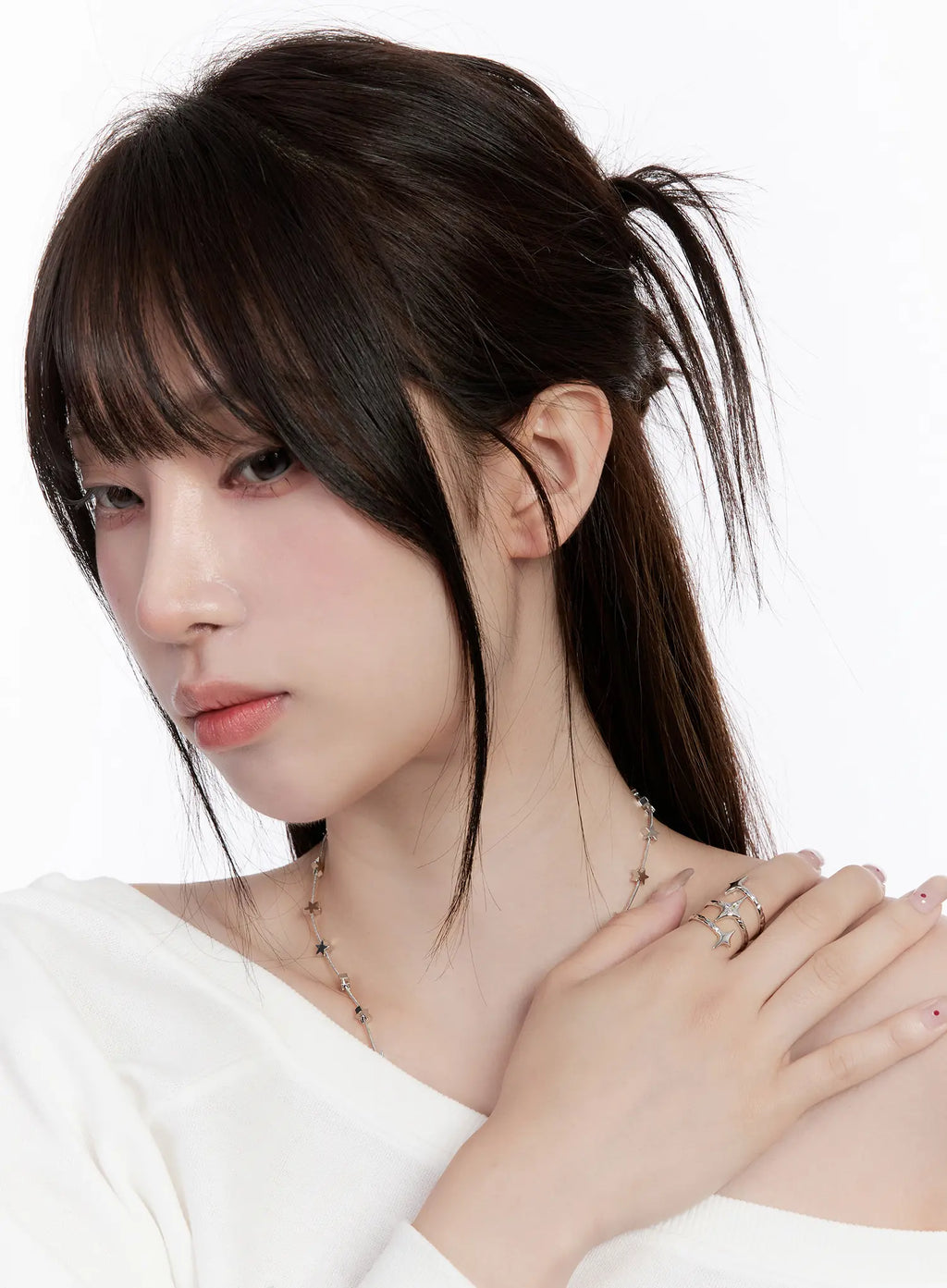 Three Star Silver Ring CO501