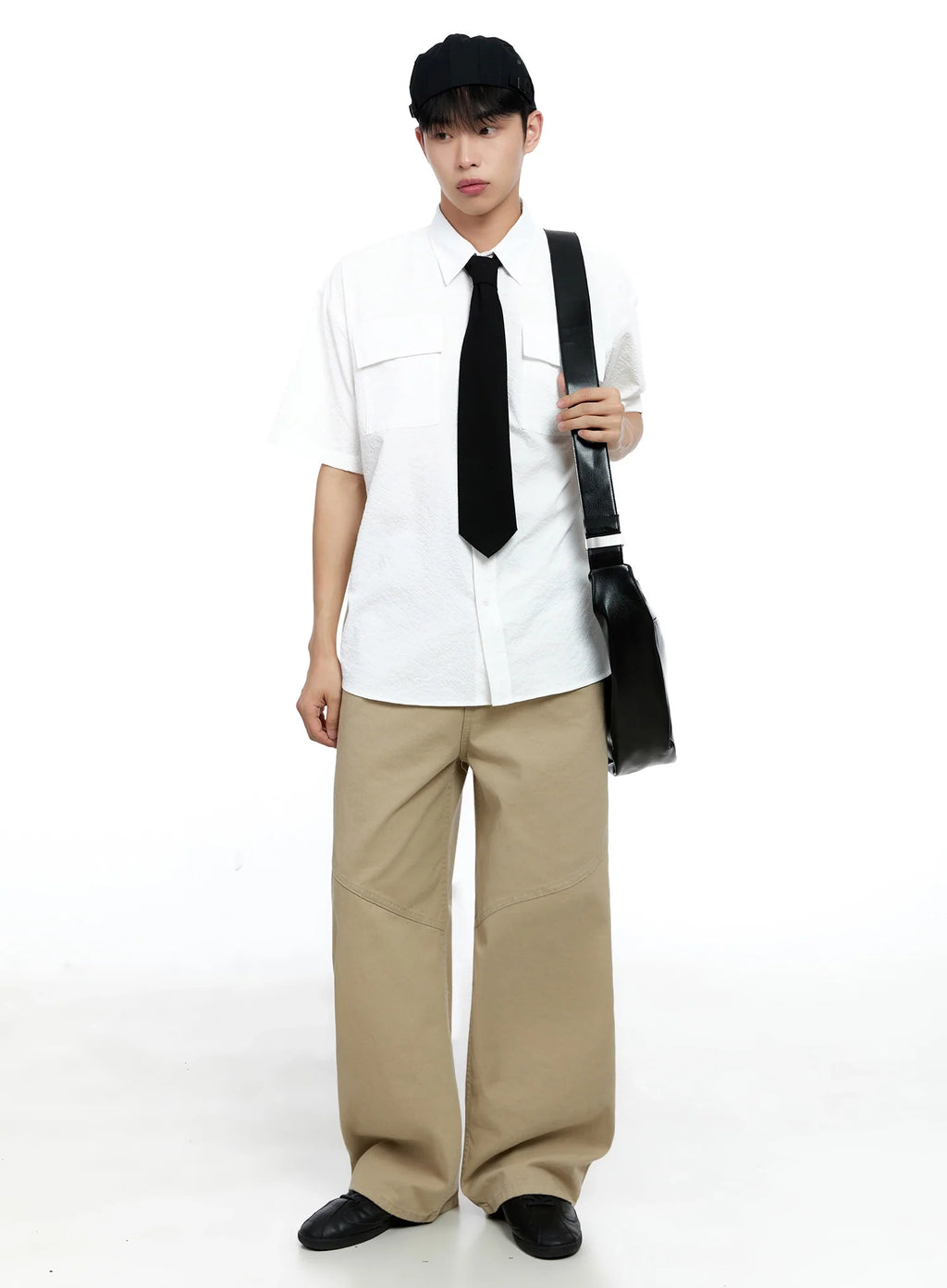 Men's Casual Crinkle Texture Shirt IG520