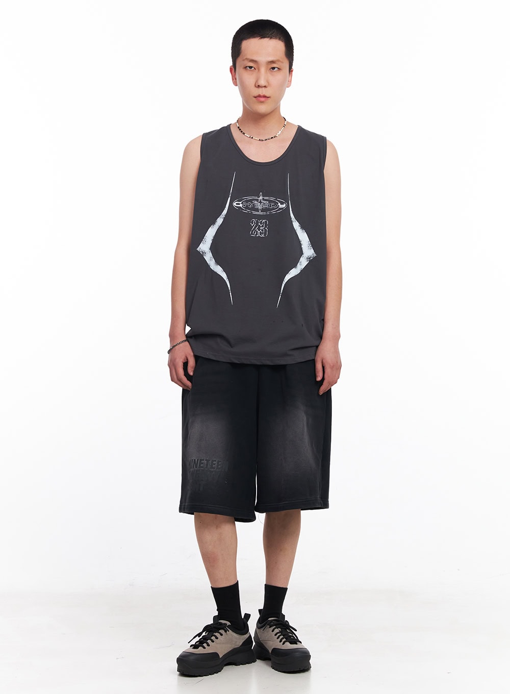 Men's Greed Graphic Sleeveless T-Shirt IU503