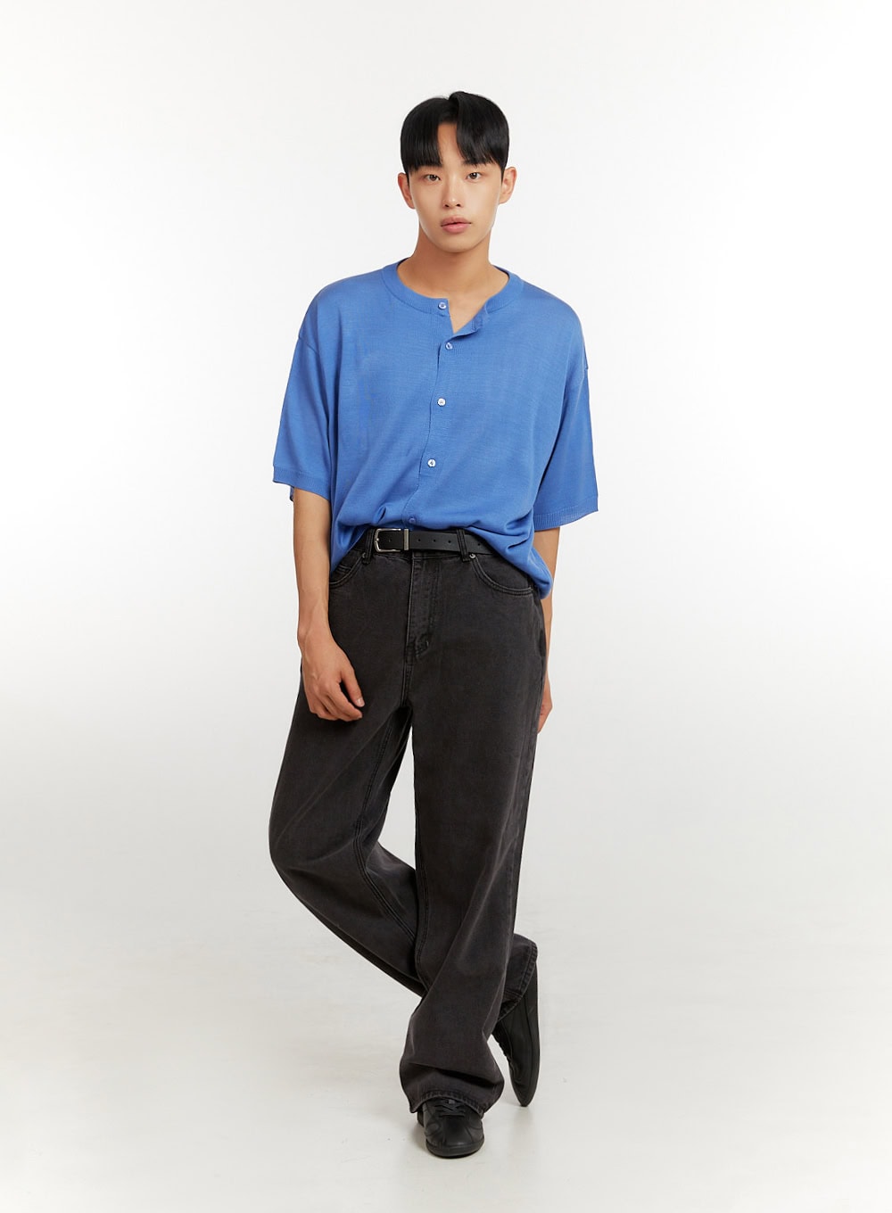 Men's Button Knit Shirt IU426