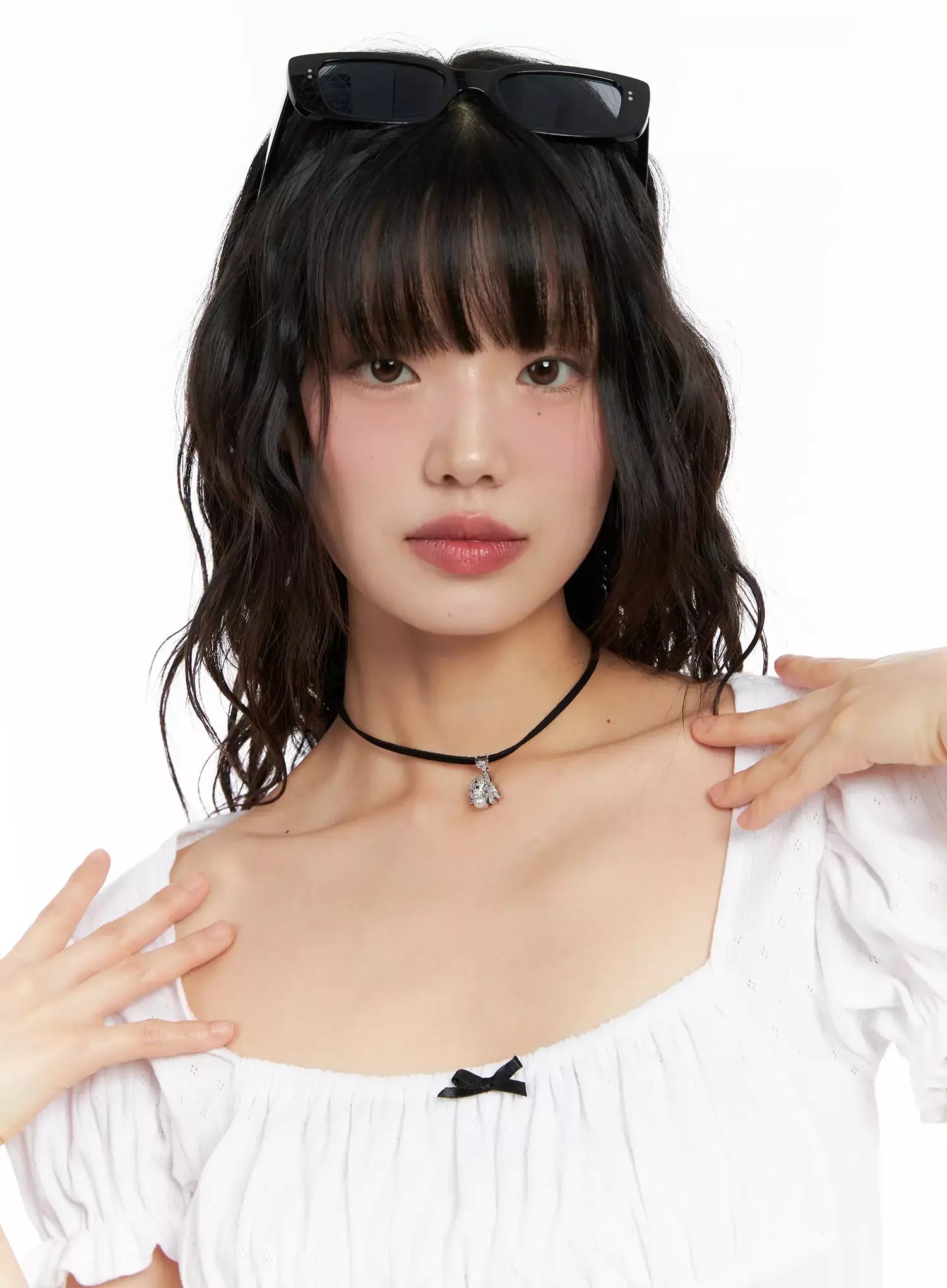 ACC Onkapo Teddy with a Ball Black Cord Necklace IG507