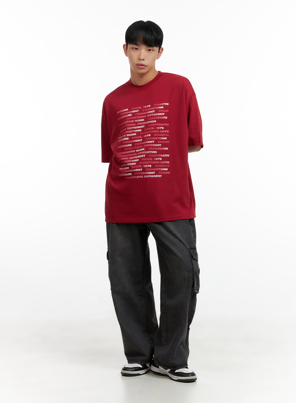 Men's Lettering Cotton T-Shirt CL429
