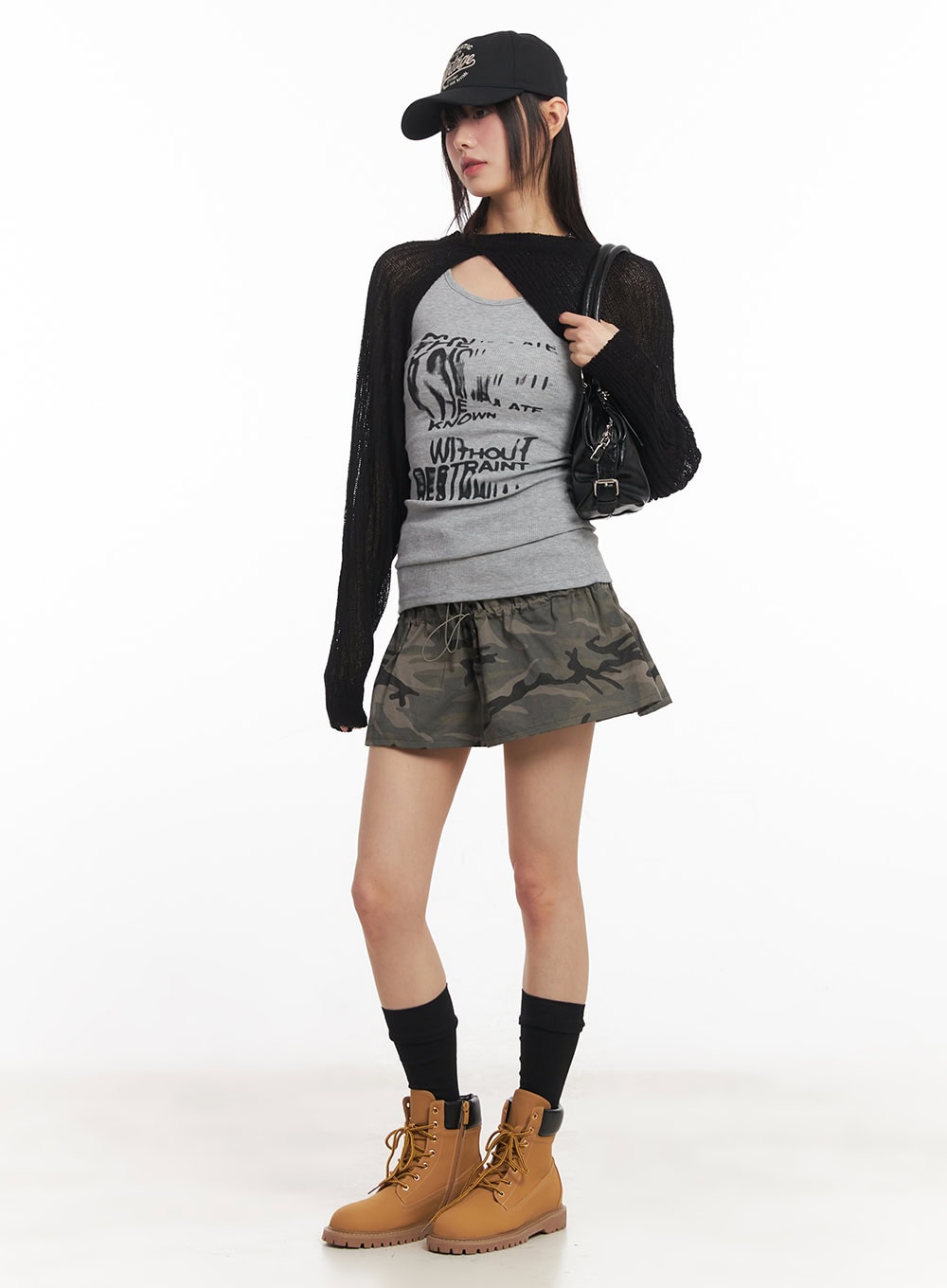 Warped Graphic Tank Top CA522