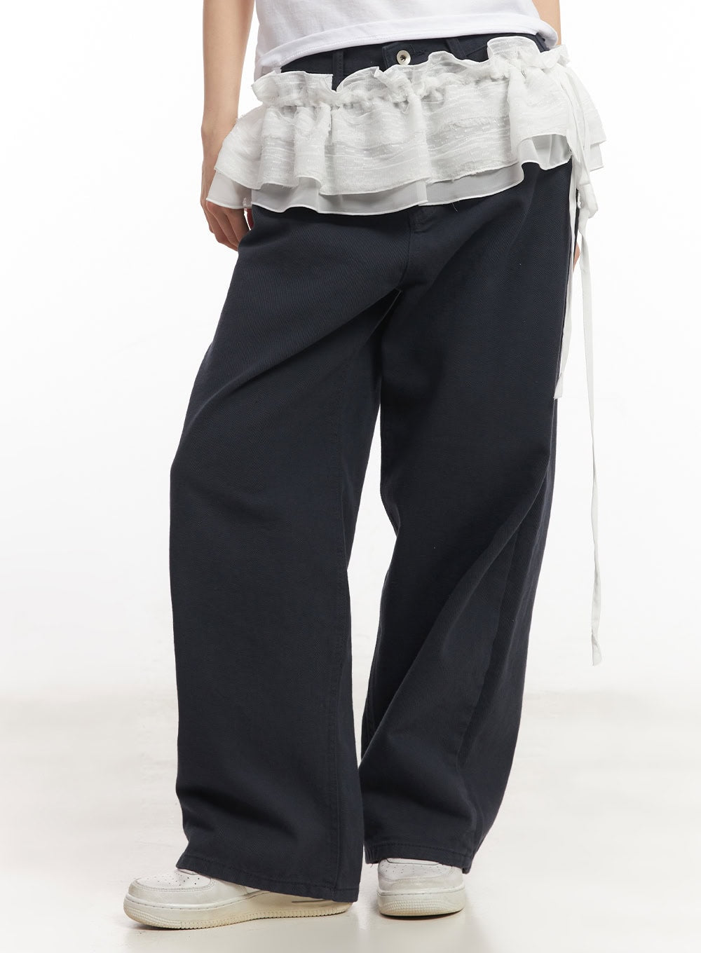 Frill Lace String Layering Mini Skirt CA503