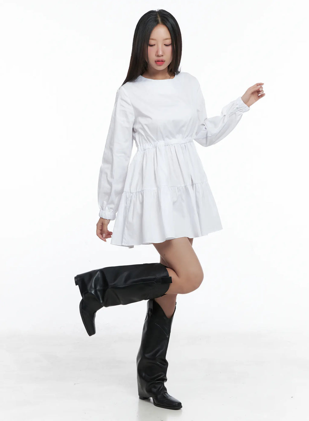 Romantic Ruffled Mini Dress CS503