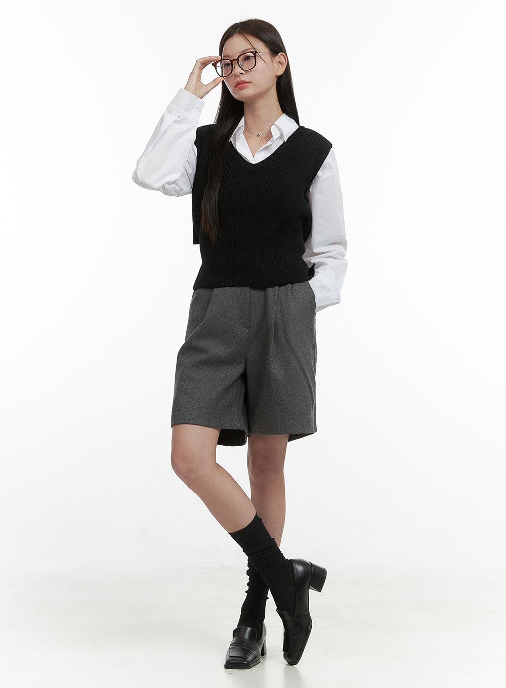 Back Strap Knit Vest OO416