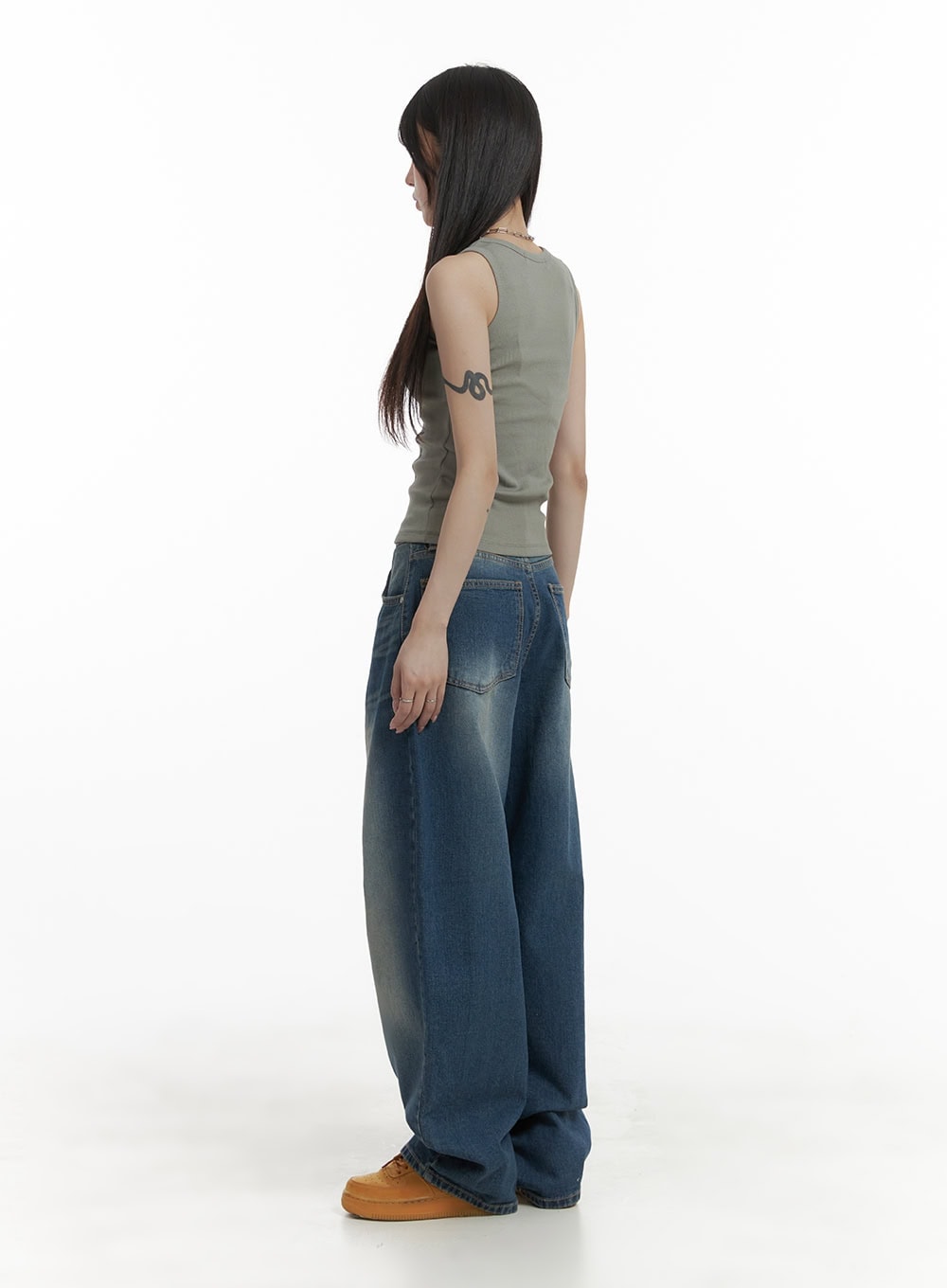 Wide Fit Baggy Jeans CA426