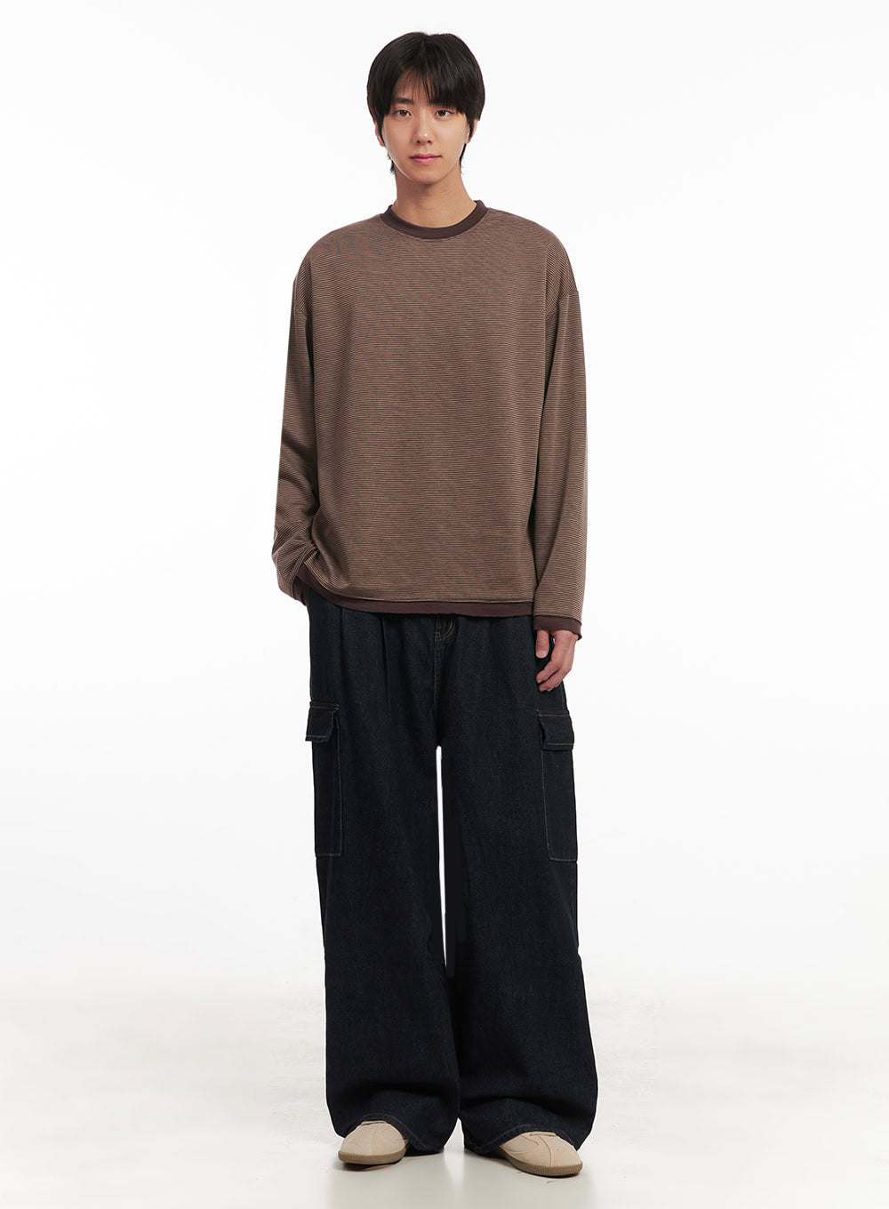 Men's Thin-Stripe Sweatshirt IA511