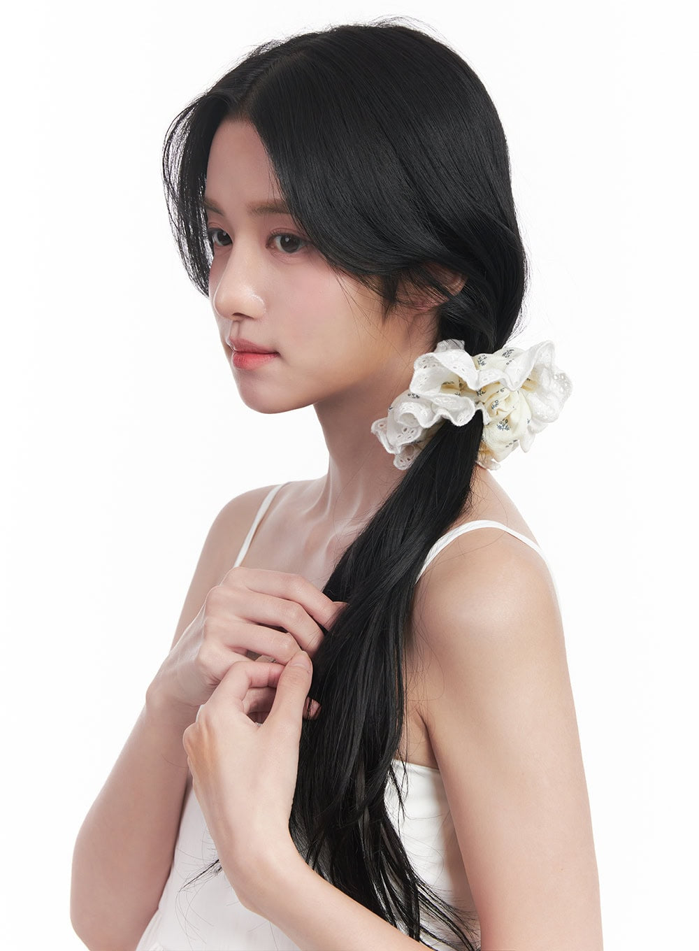 Lace Blossom Scrunchie Hair Tie CY526