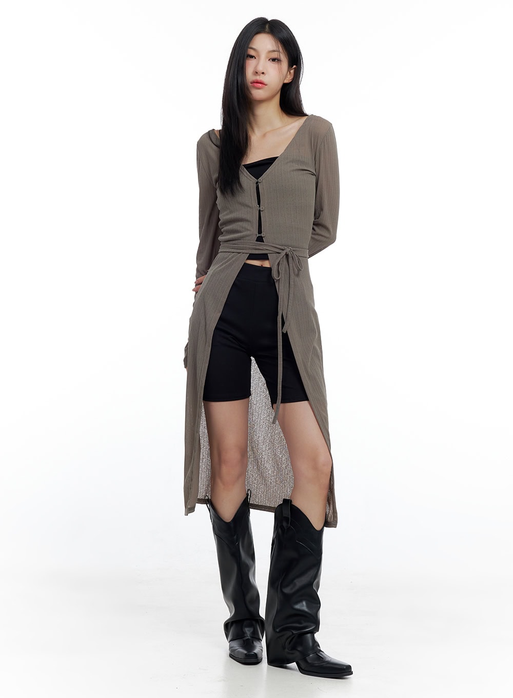 Slim Fit Solid Active Shorts CO431