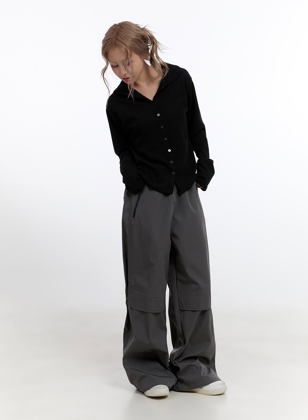 Poly Spandex Long Sleeve Cardigan CN425