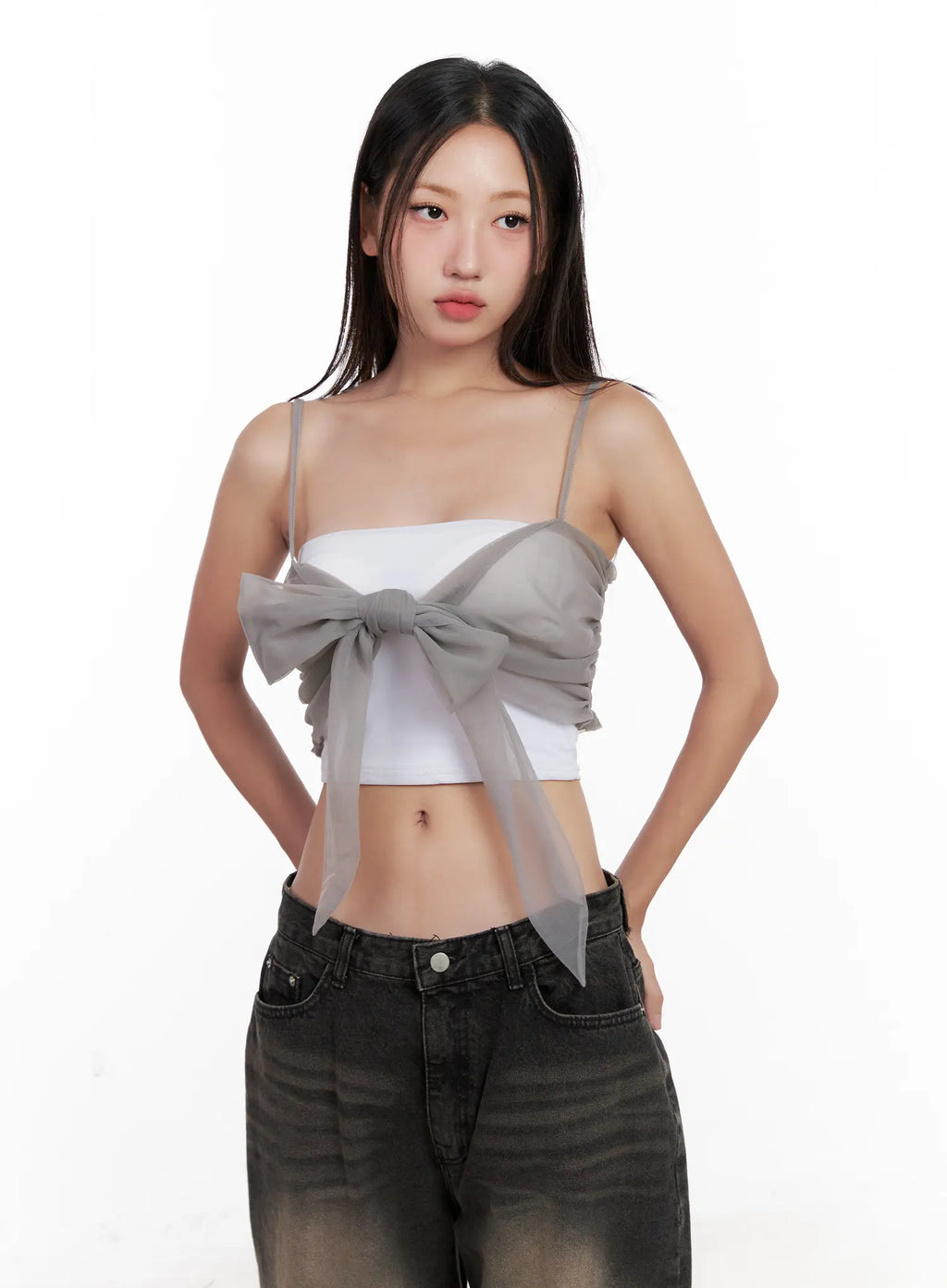 Ribbon Frill Top CL521