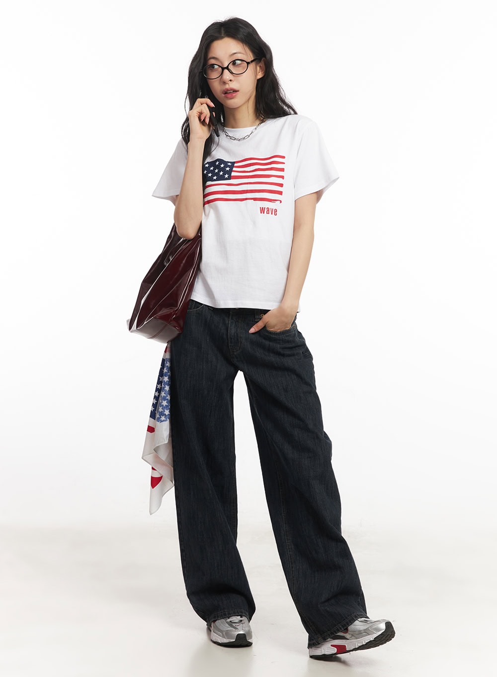 Star Flag Graphic Top CA503