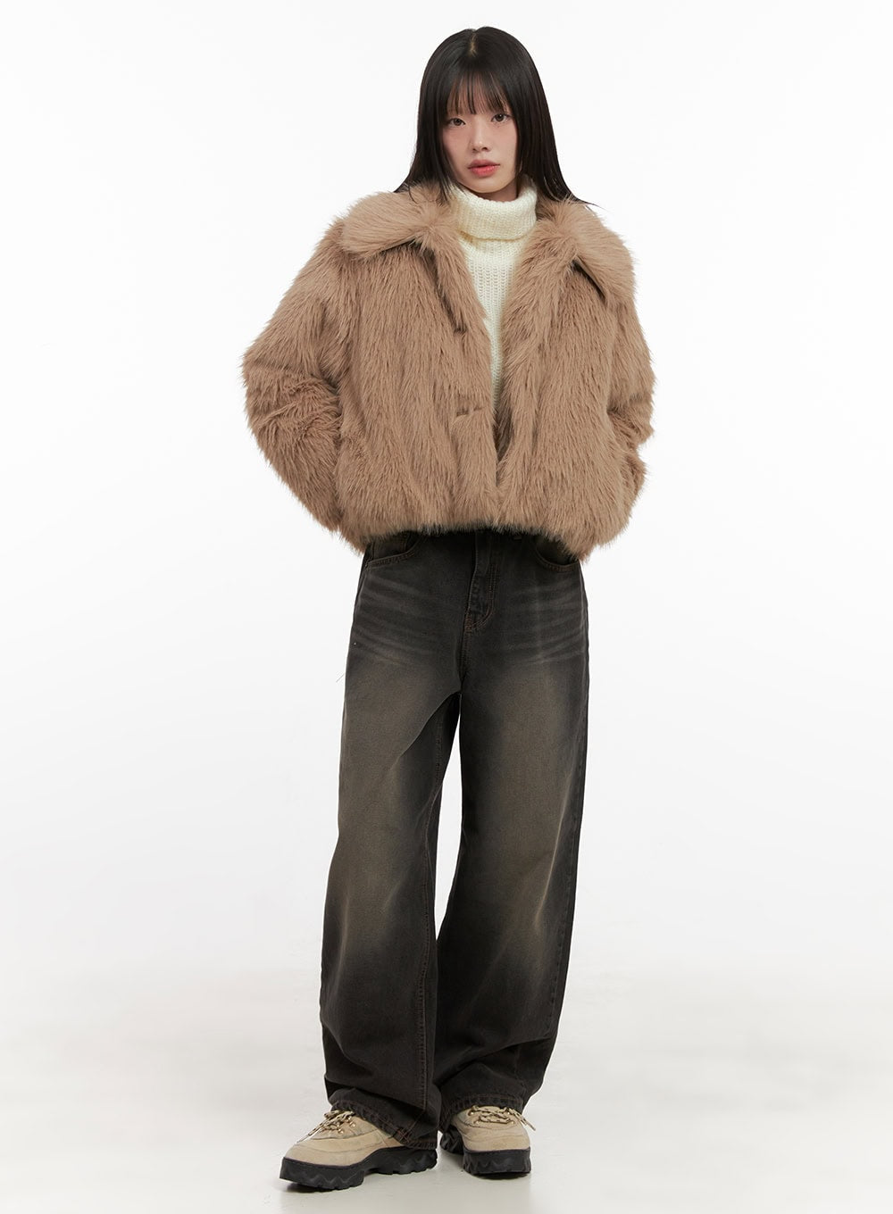 Celina Washed Baggy Wide-Leg Jeans CD426