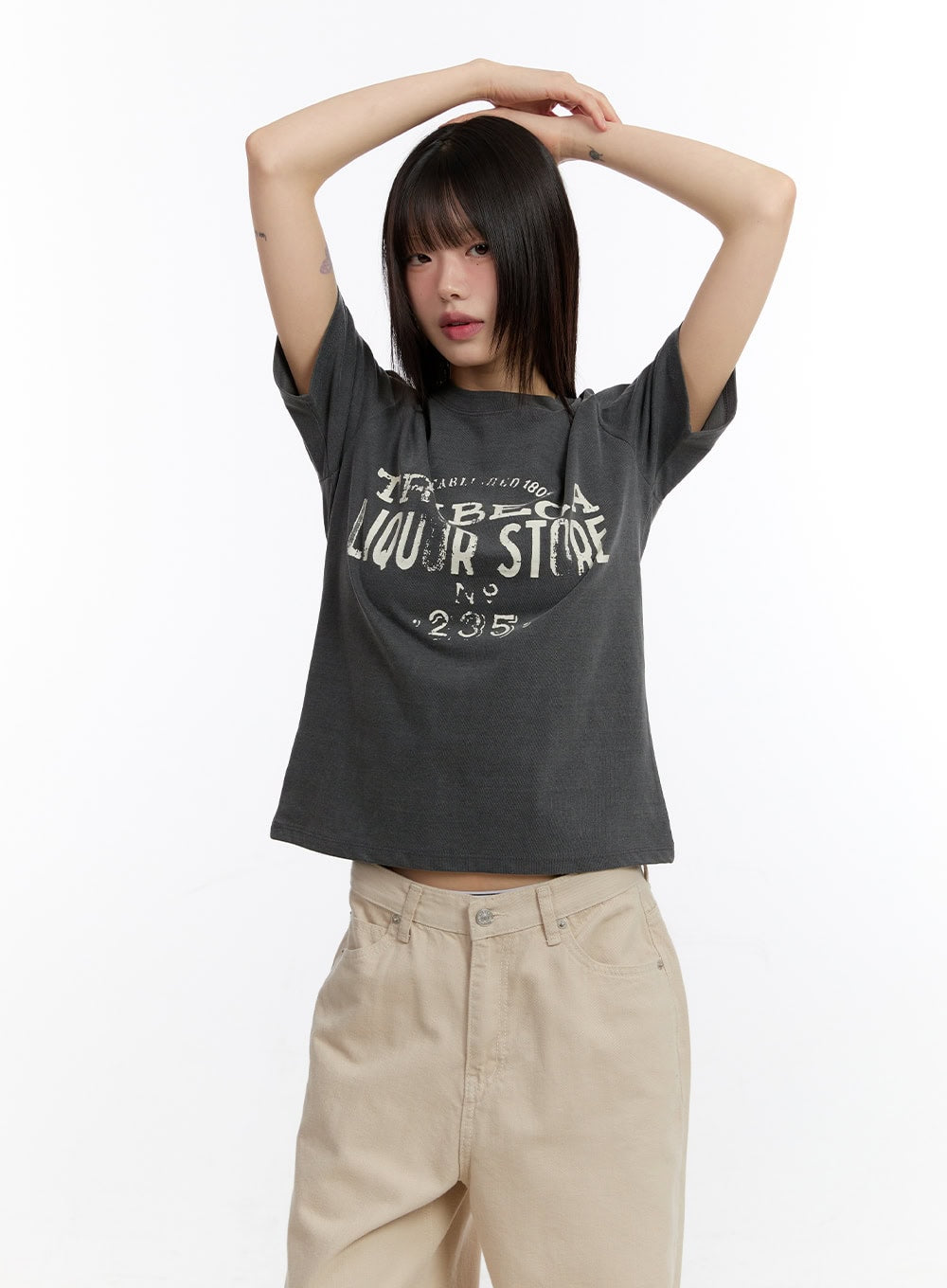 Urban Casual Graphic Top CA509