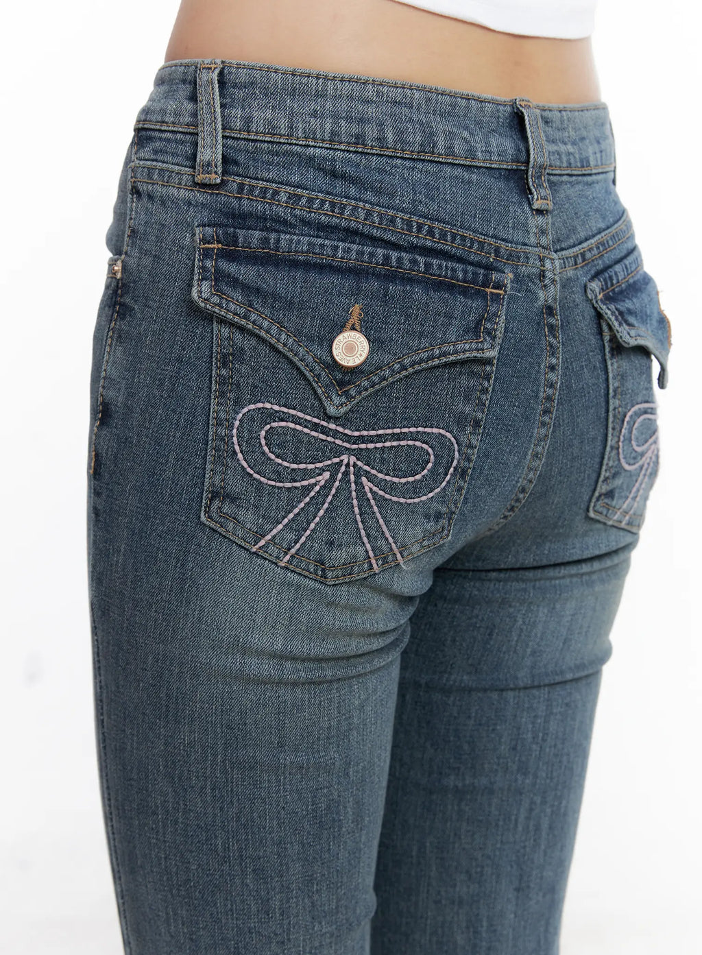 Maia Bow Flared Jeans CS510