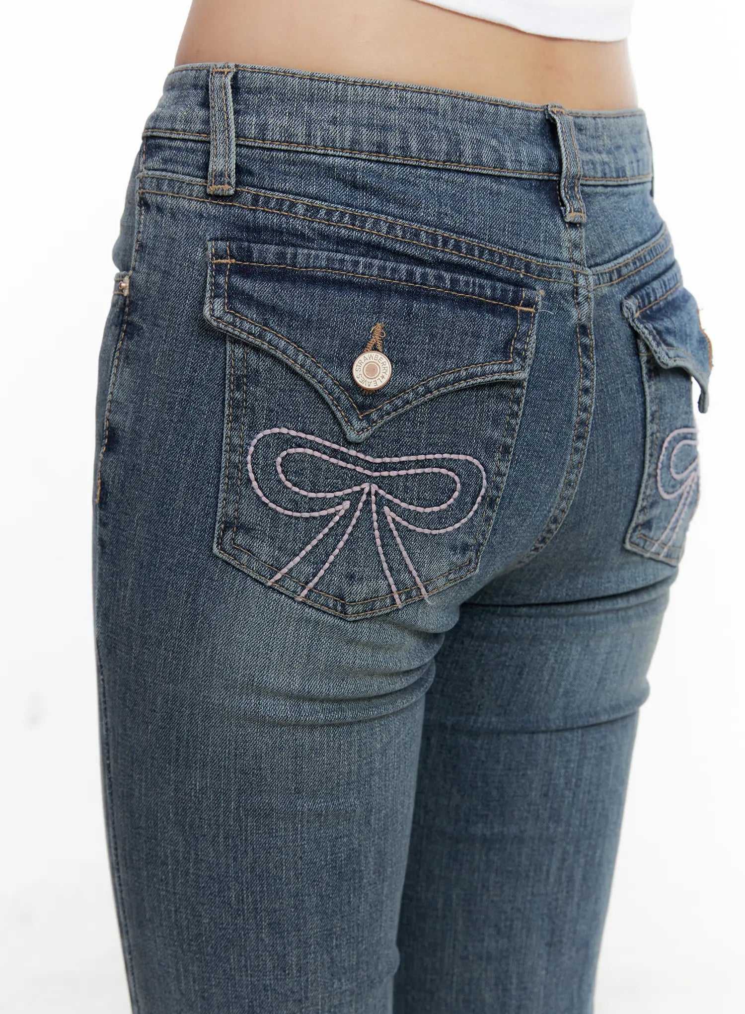 Maia Bow Flared Jeans CS510