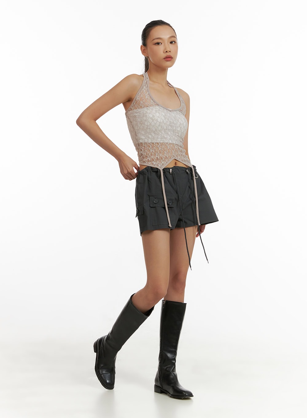 Cargo Drawstring Shorts CU414