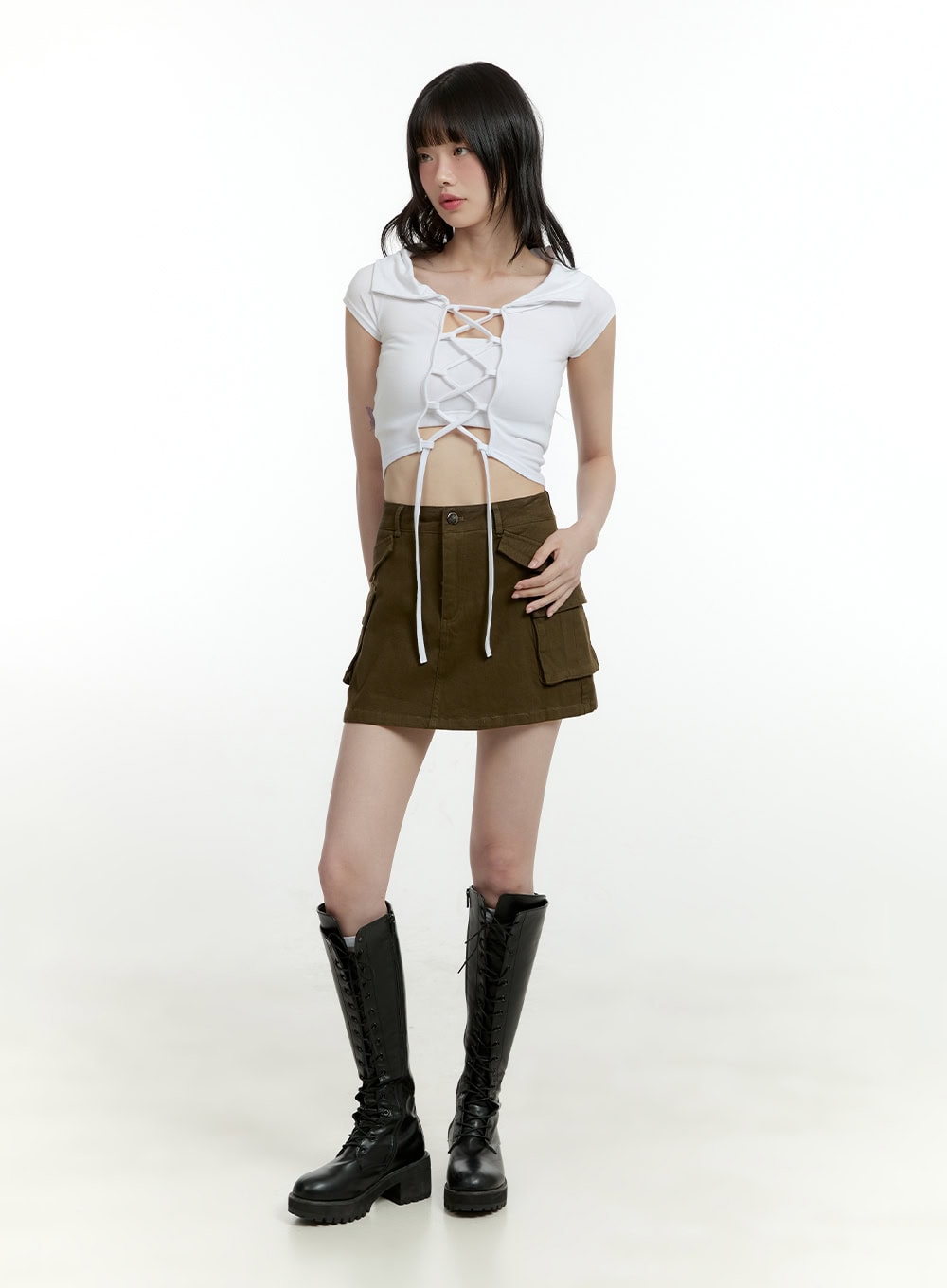 X Strap Crop Top CL426