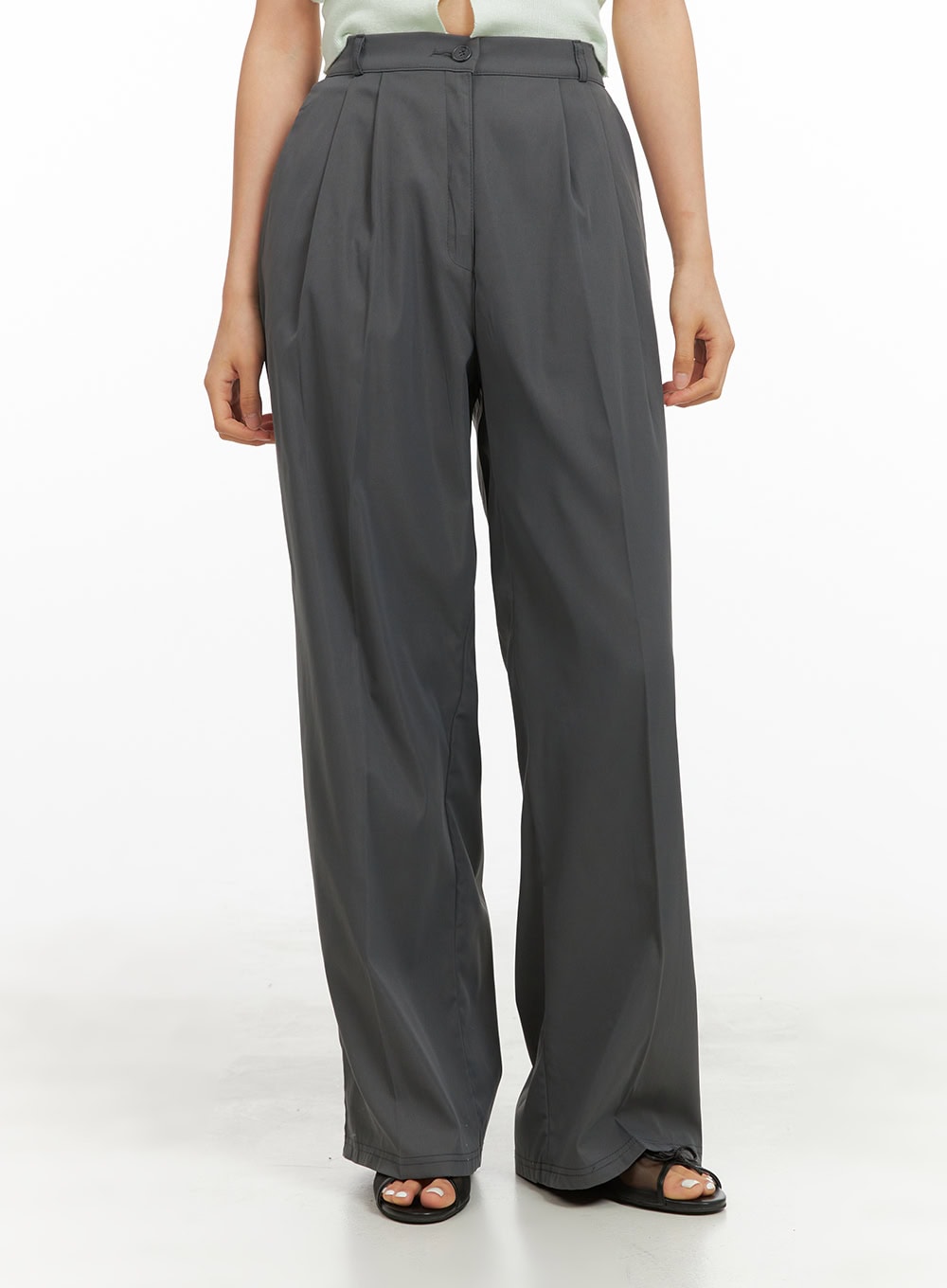 Wide Fit Trousers with Banding OY421