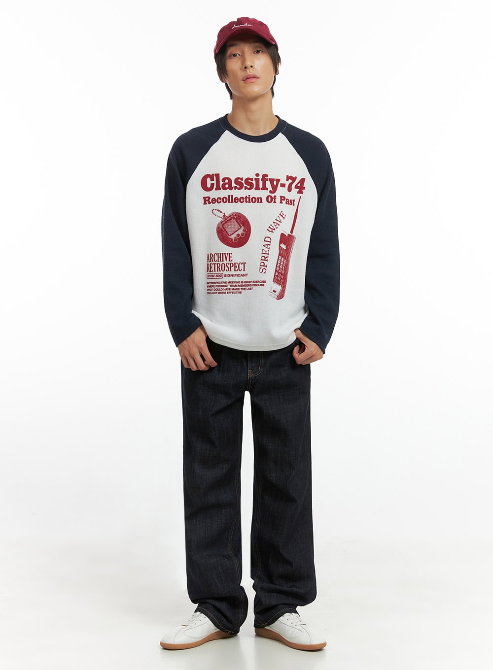 Men's Retro Print Shirt IO417