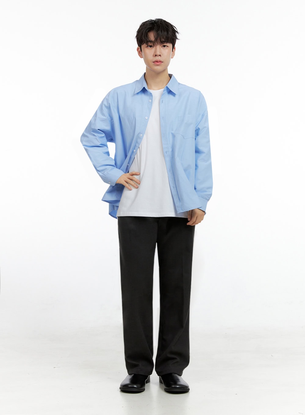 Men's Buttoned Collar Shirt IN422