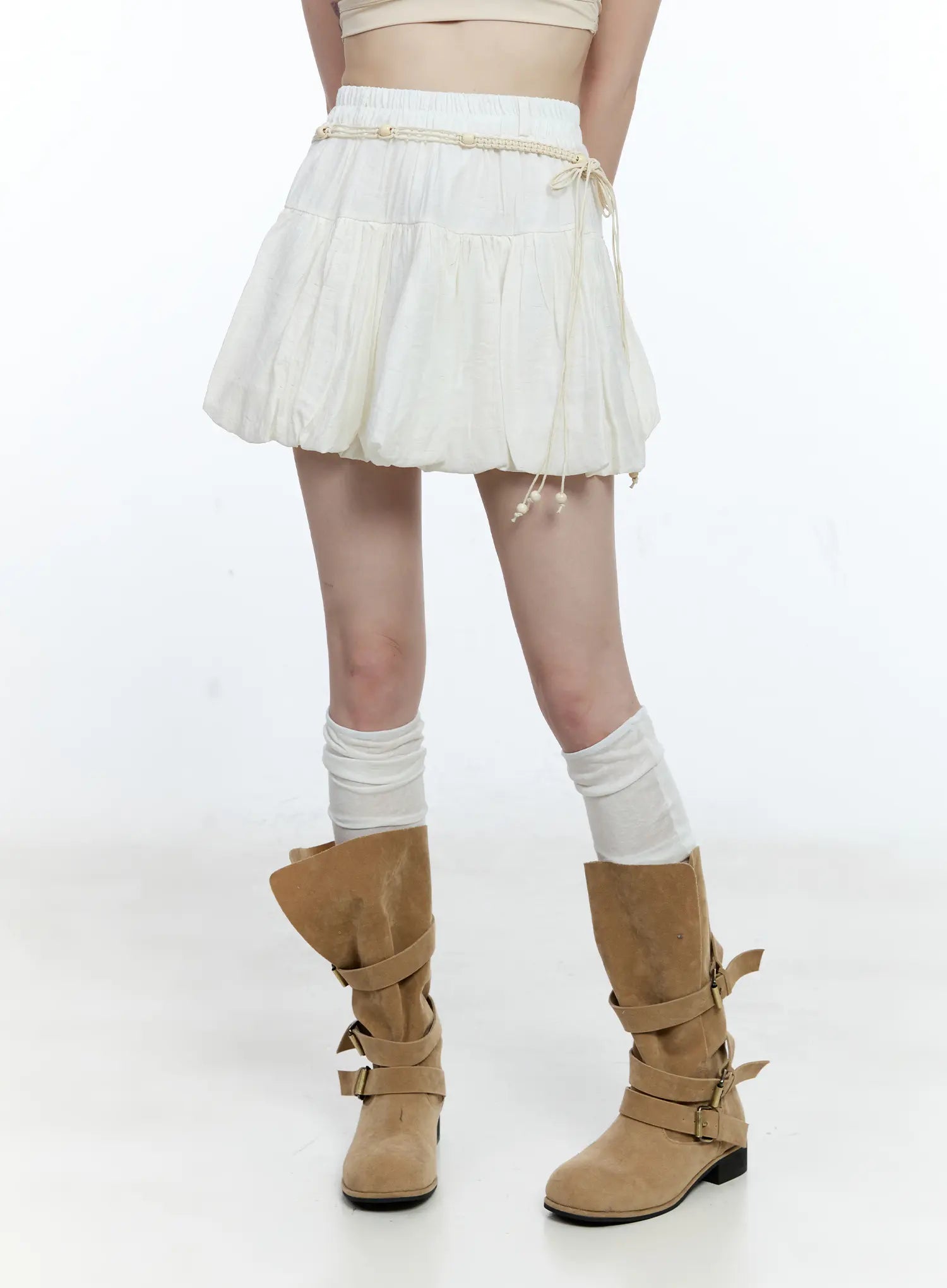 Balloon Shirred Mini Skirt CG511