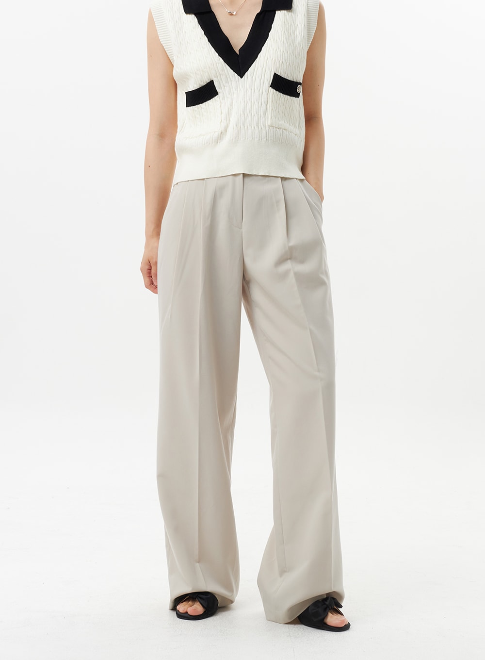 High Waist Tailored Pants OL312