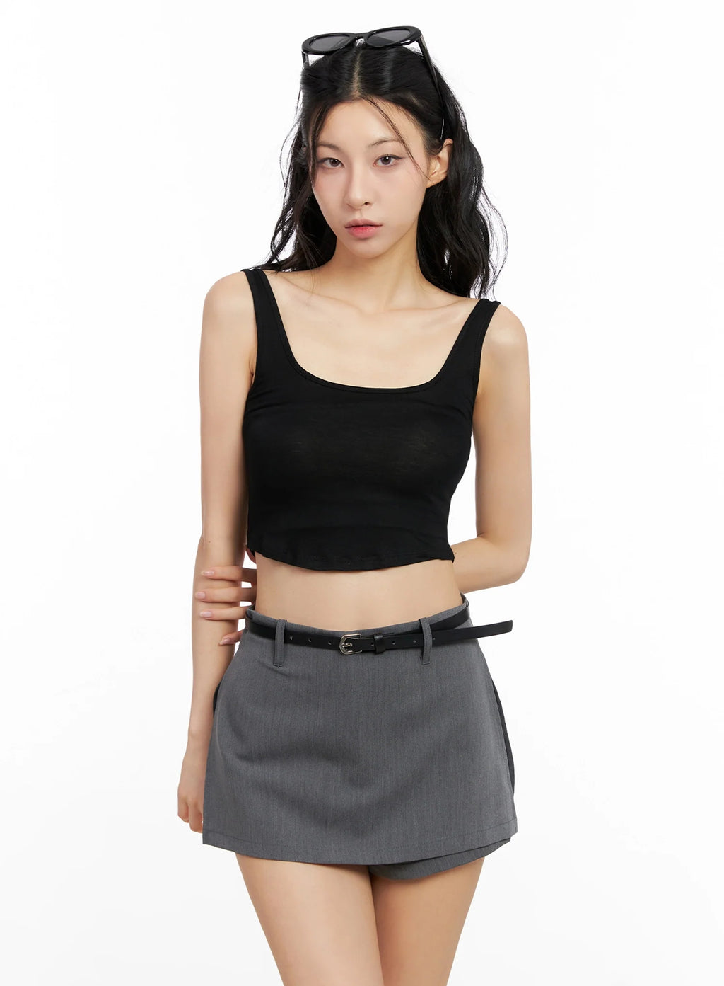 Cropped Tank & Cardigan Set IG508