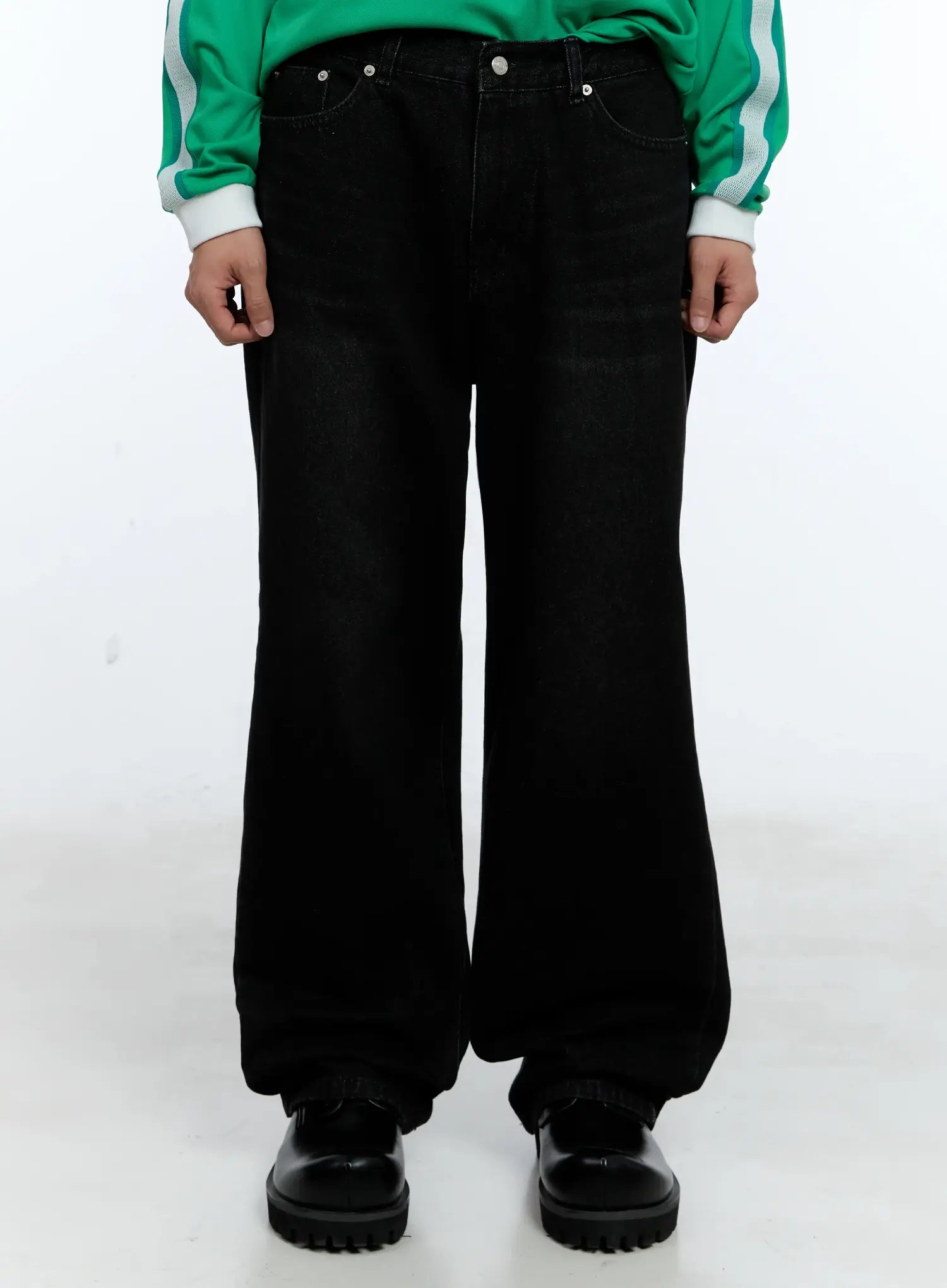 Men's Recycled Wide-Leg Denim Jeans IL515