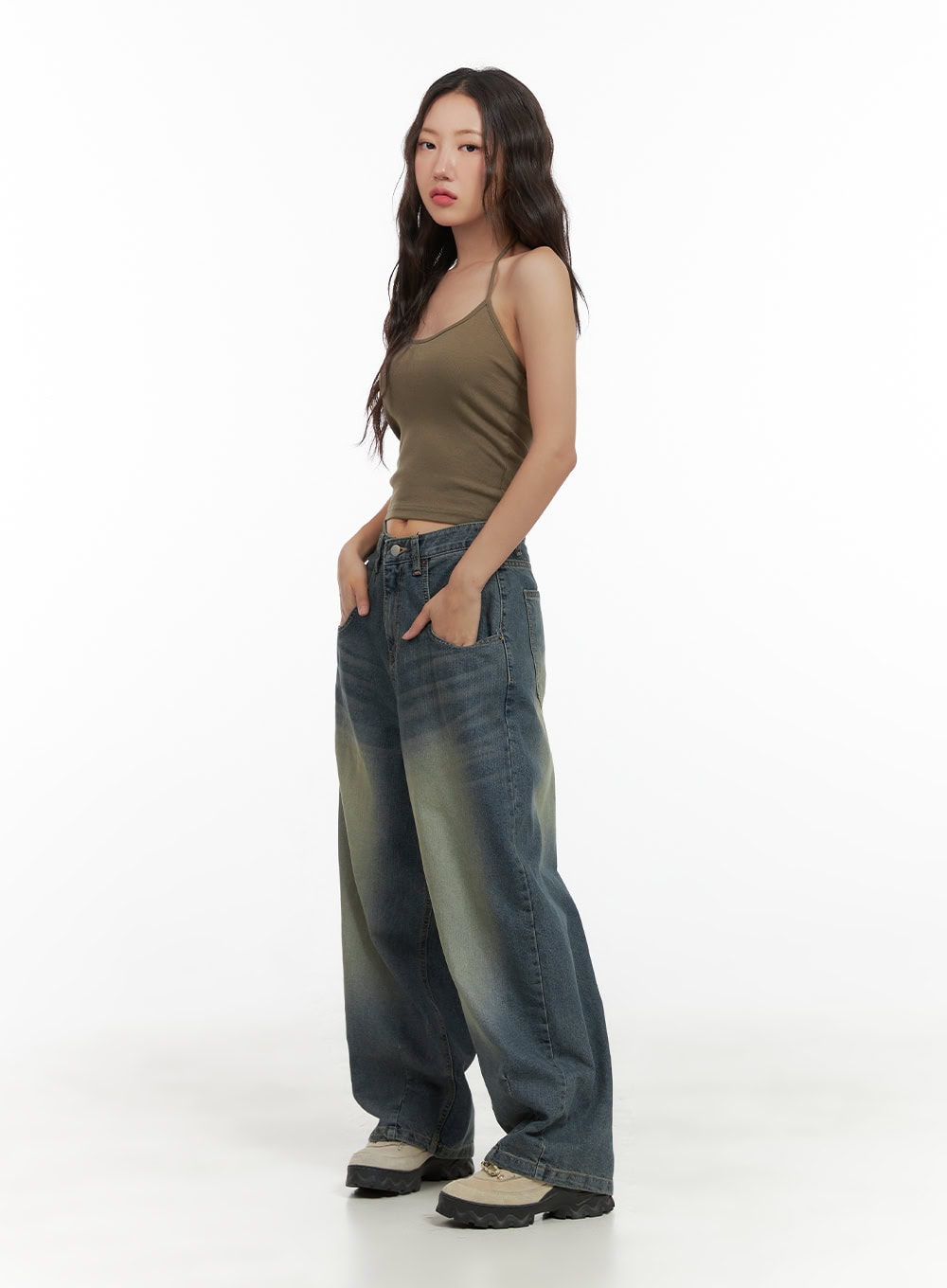 Cotton Halter Crop Top CG423