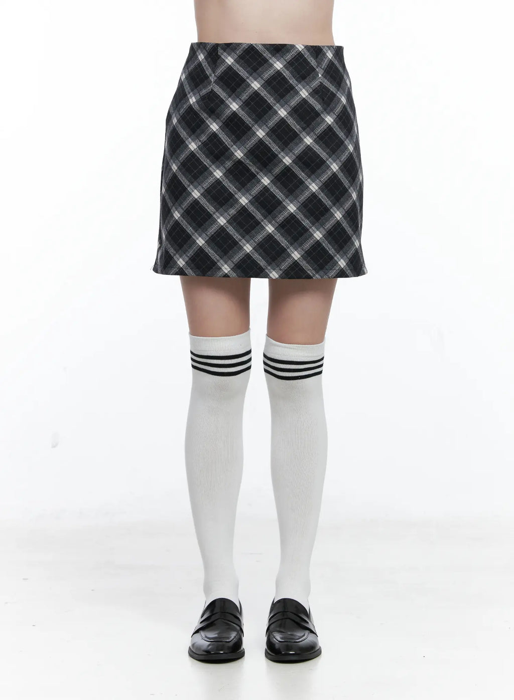 Plaid A-Line Mini Skirt CO506