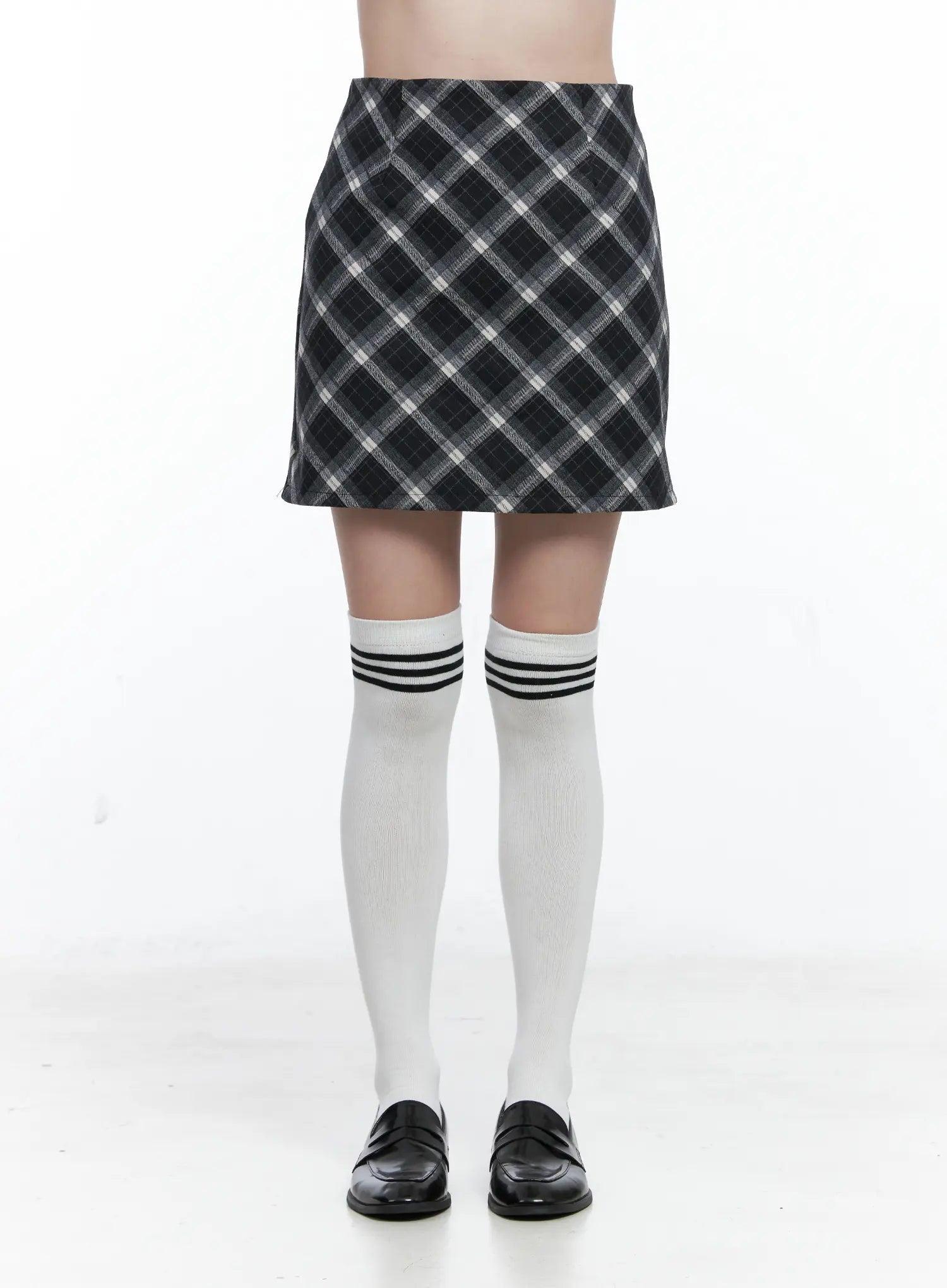 Plaid A-Line Mini Skirt CO506