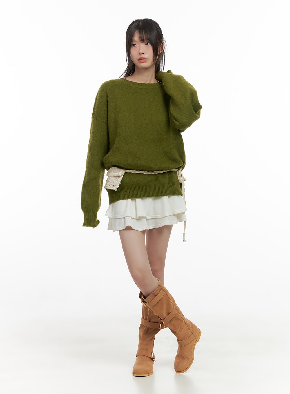 Chic Ruffle Band Mini Skirt CS410