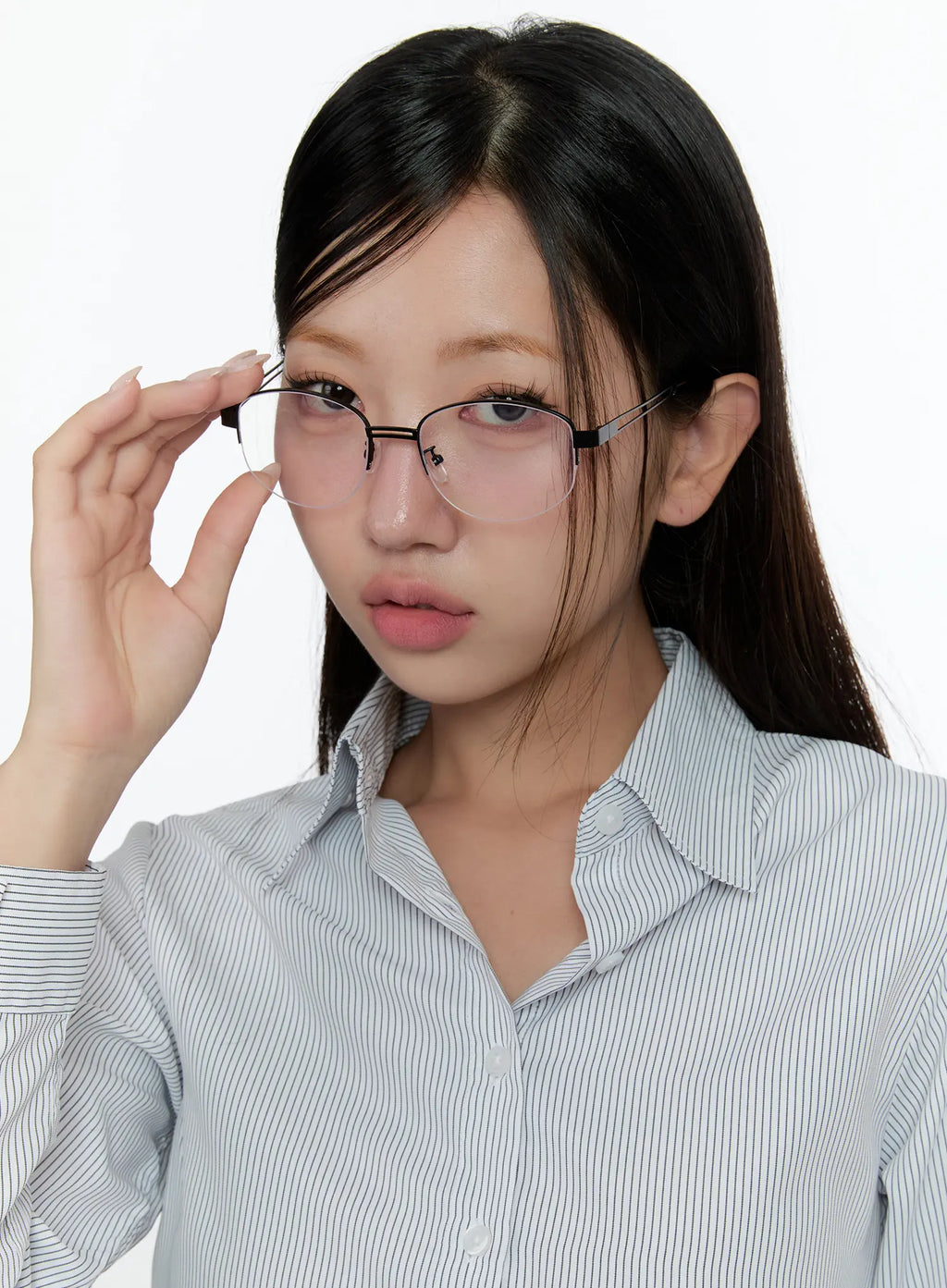 Chic Double-Bar Minimalist Fashion Glasses CS518