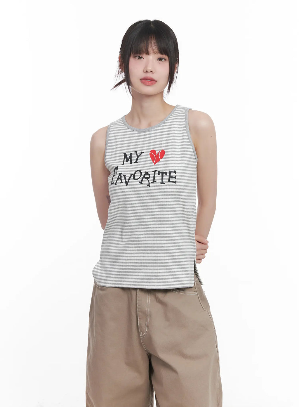 Graphic Relaxed-Fit Tank Top CU518