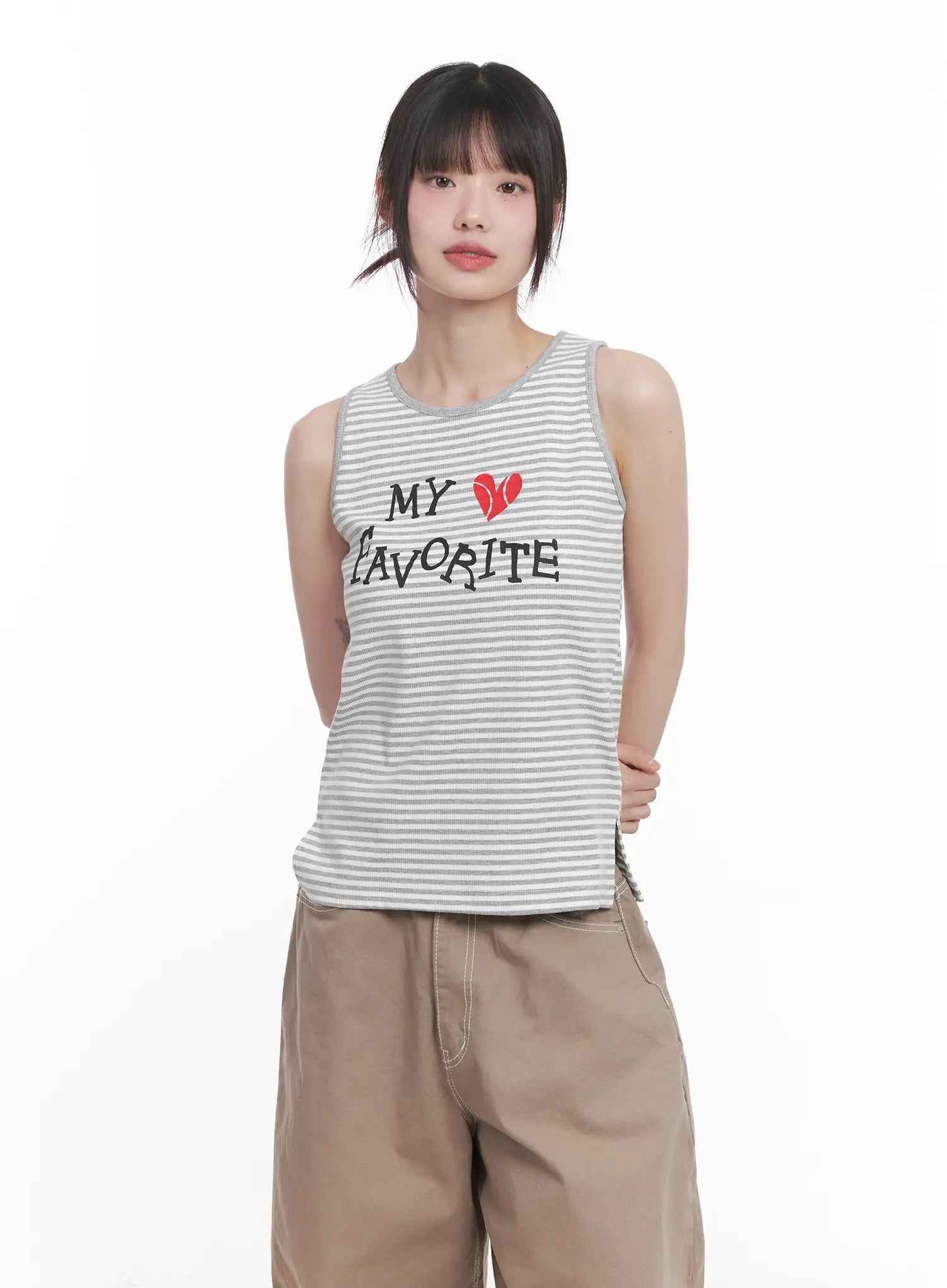 Graphic Relaxed-Fit Tank Top CU518