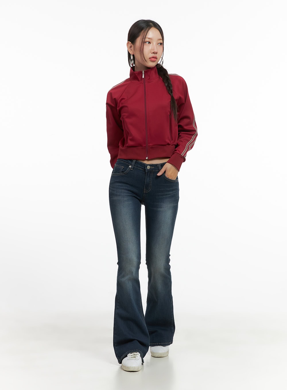 Lexie Back-Logo Bootcut Jeans CO402