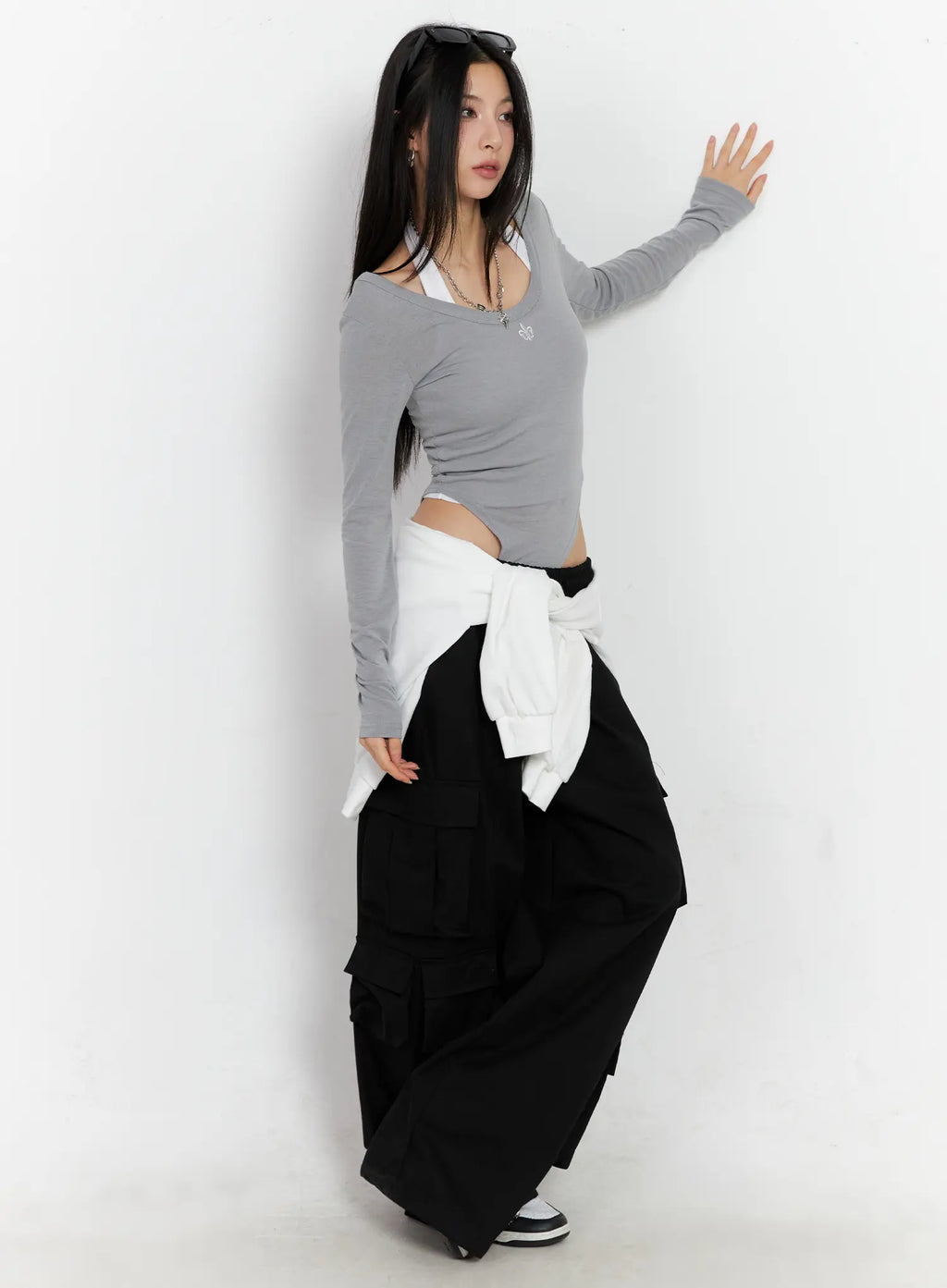 Wide Leg Cargo Pants CC1109