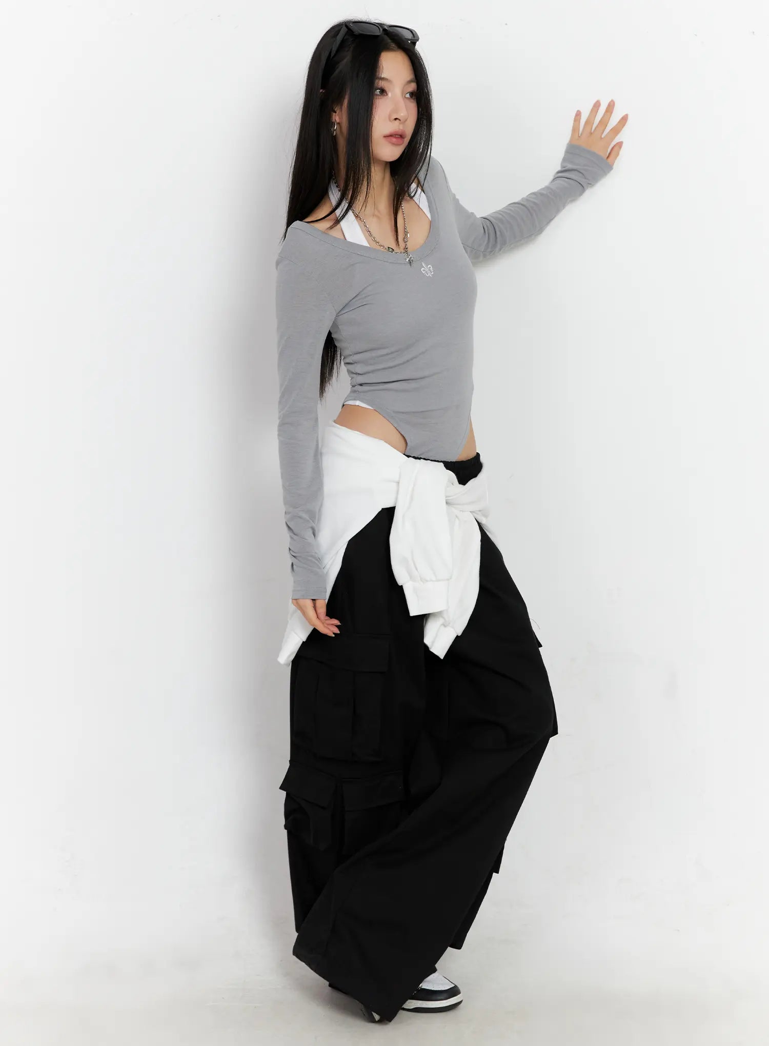 Wide Leg Cargo Pants CC1109