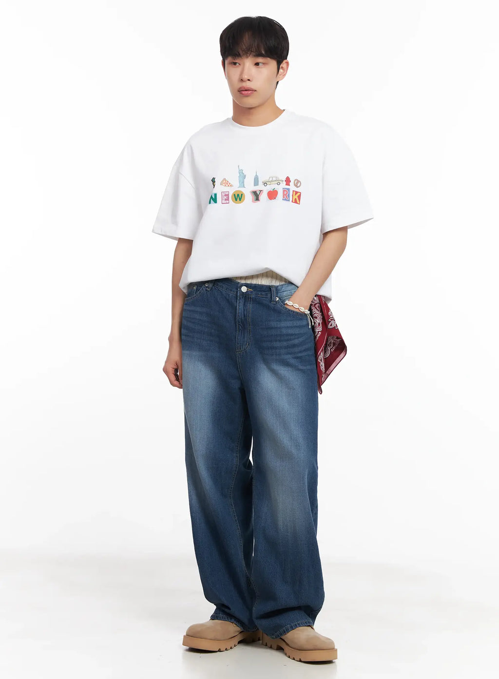 Men's New York Graphic T-Shirt IU519