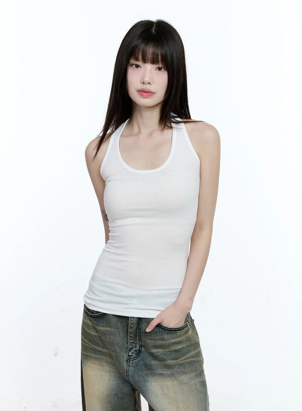 Basic Halter Neck Tank Top CG507