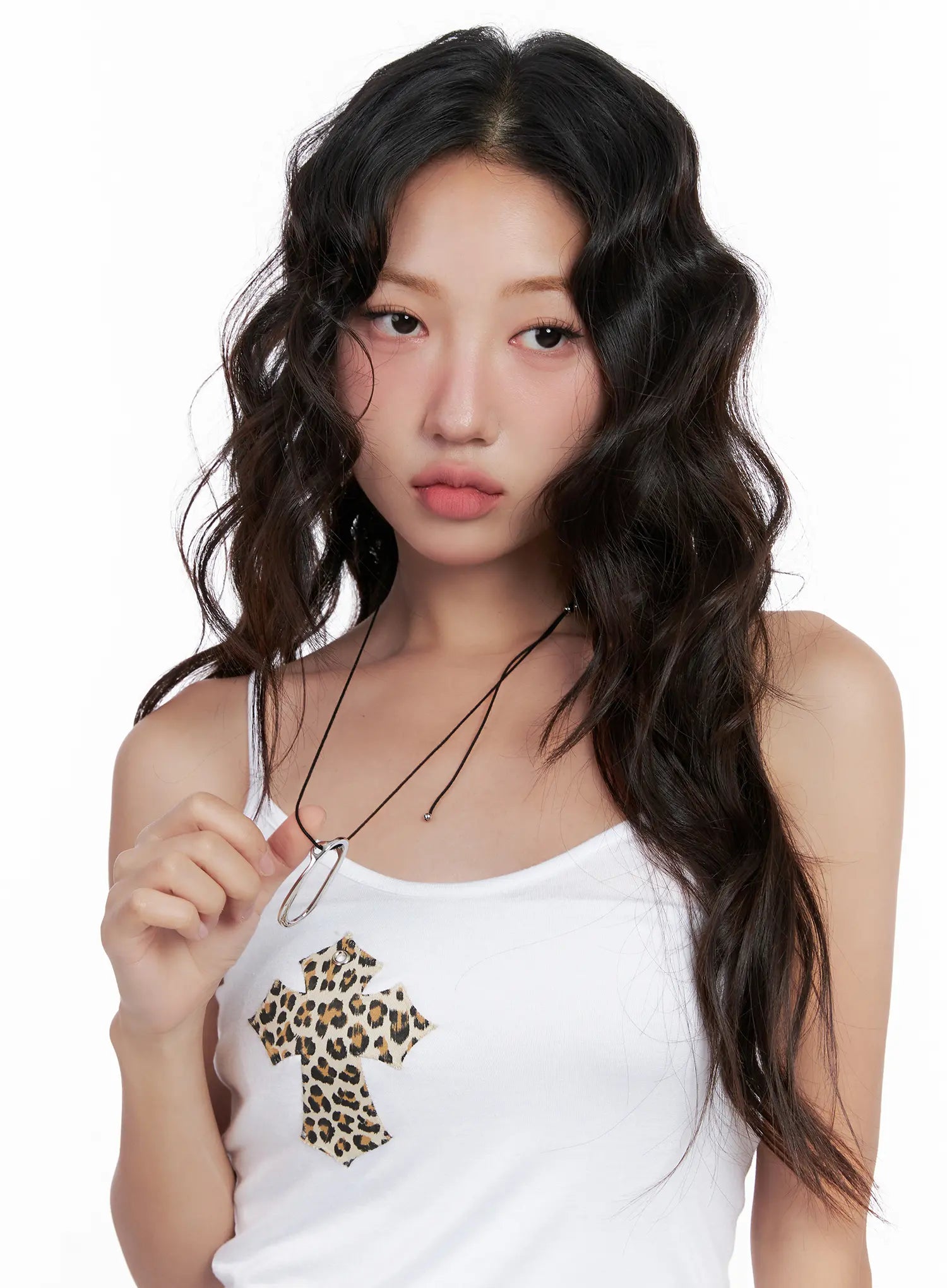 Statement Oval-Ring Necklace CL522