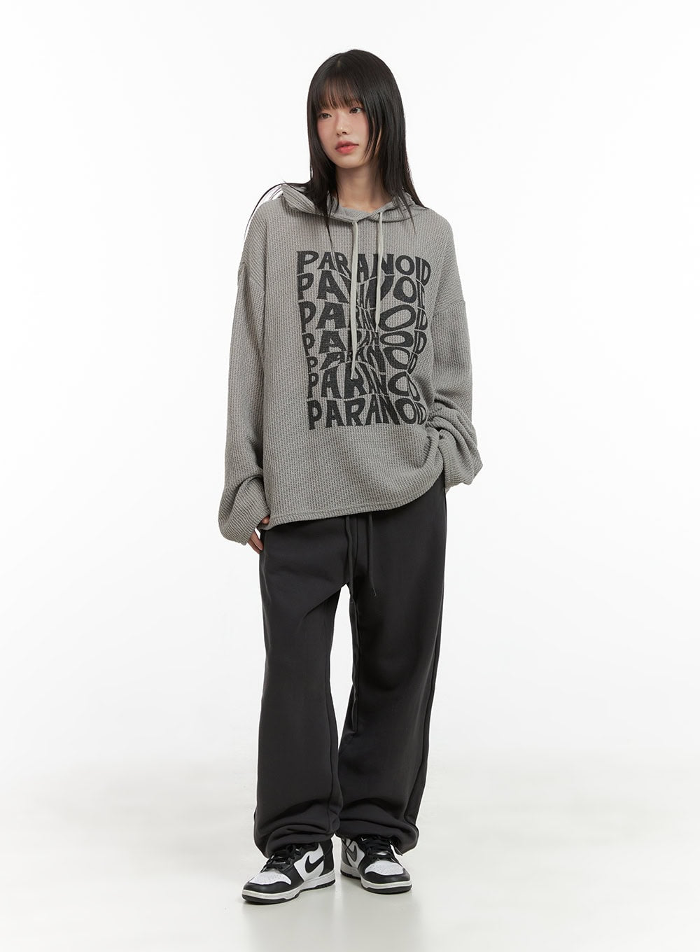 Knit Lettering Hoodie CG427