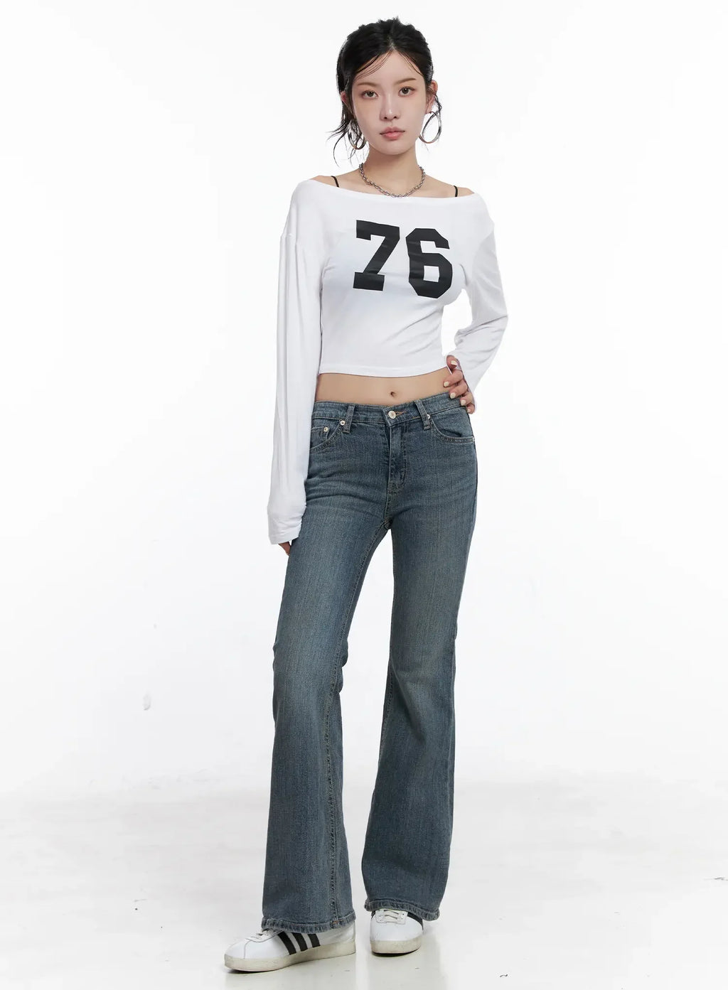 76 Long-Sleeve Crop Top CS510