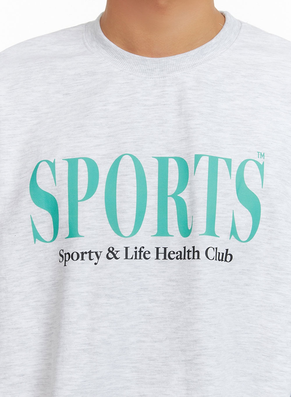 Men's Graphic Lettering Crewneck Sweatshirt (White) IU412