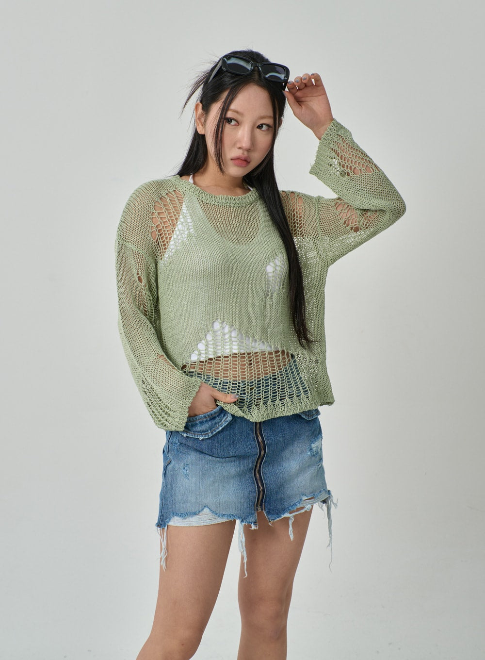 Mesh Sweater IF316